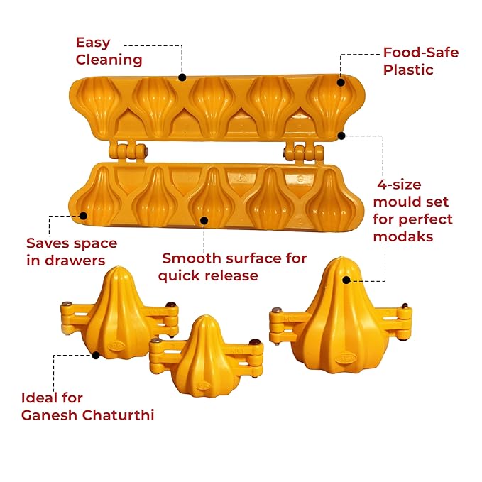 DS Modak Mold Combo 4pcs – Easy Ukdiche Modak Shaper Set