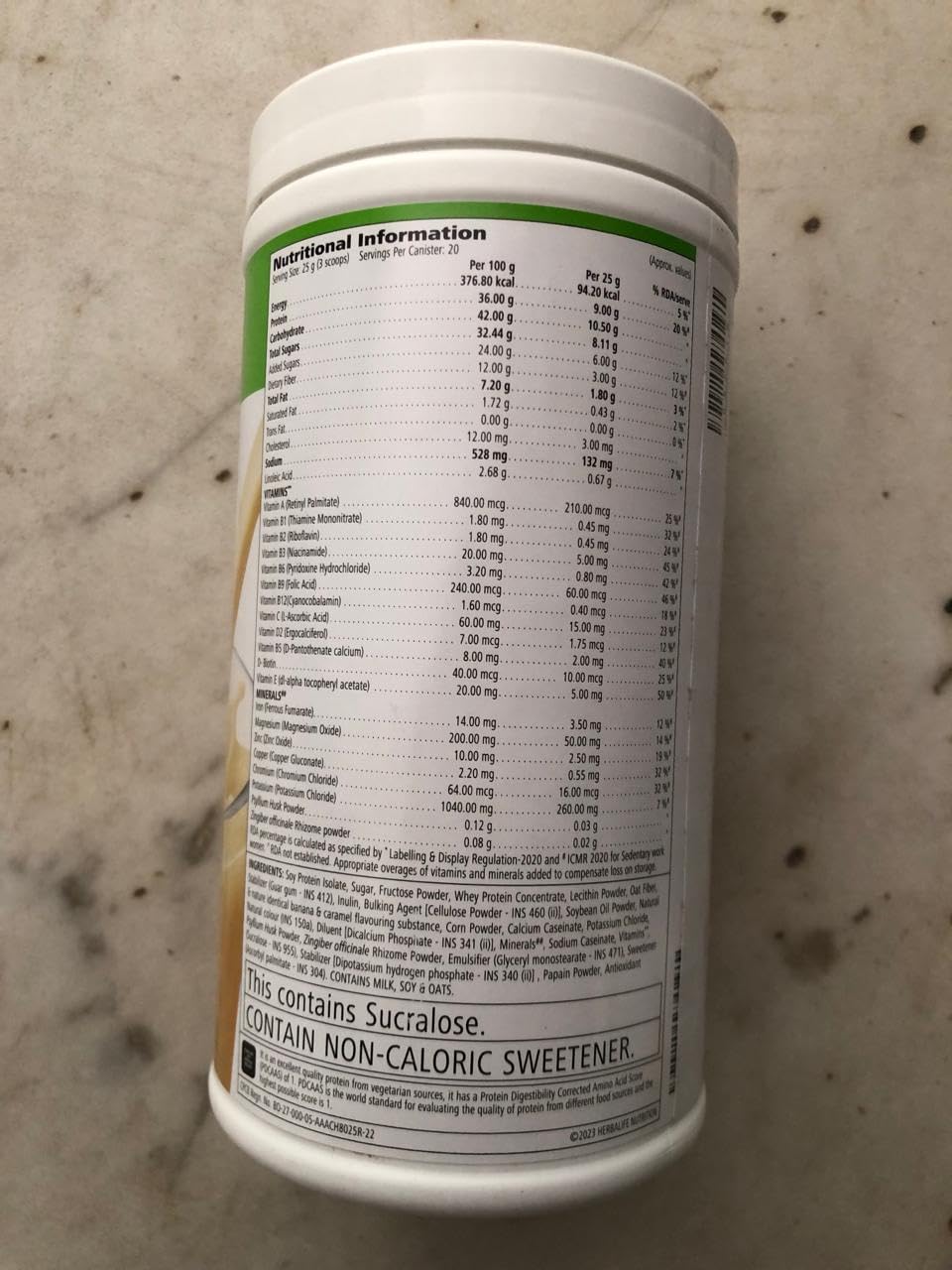 Herbalife Formula 1 Nutritional Shake Mix Banana Caramel flavour 500g