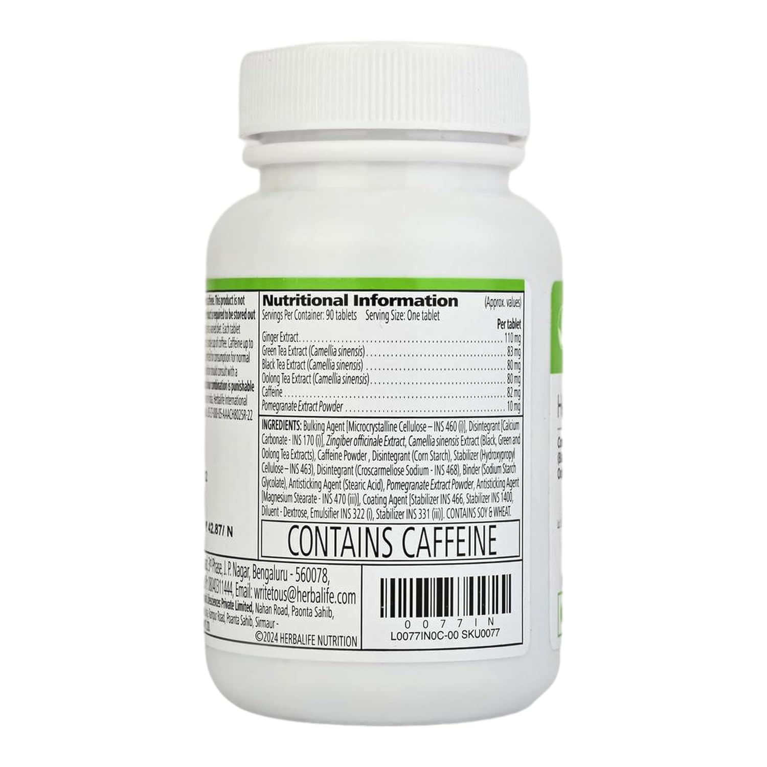 Herbalife Herbal Control Tables