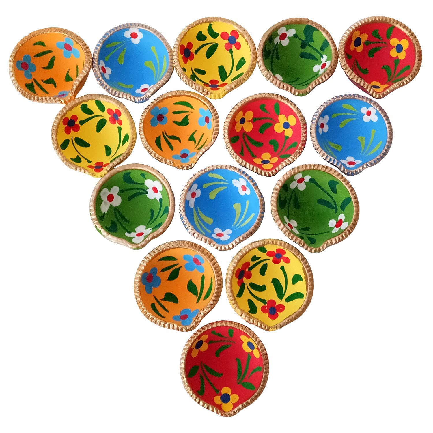 IndianEcraft Set of 20 Decorative Diwali Diyas