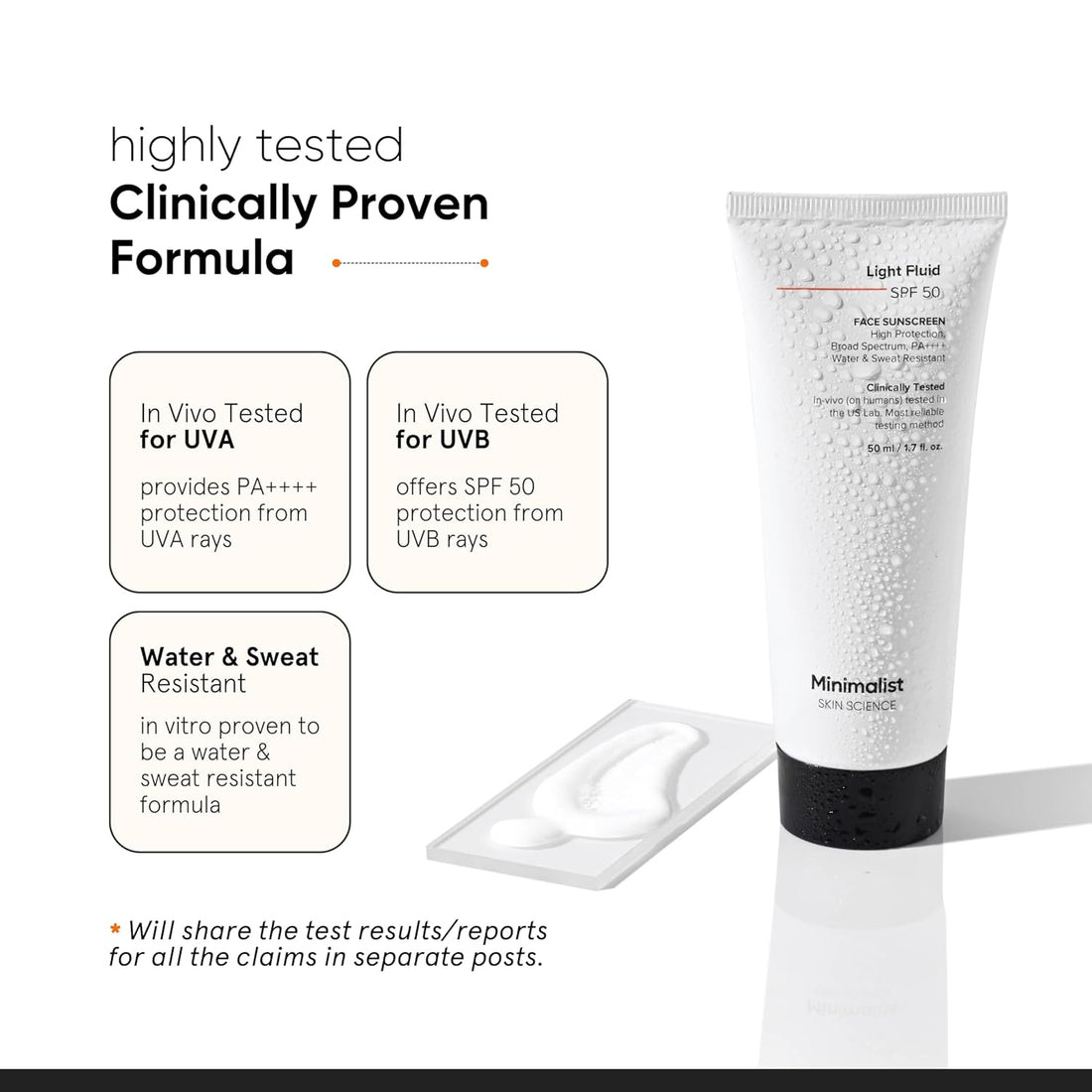 Minimalist Light Fluid Sunscreen SPF 50 for Oily Skin (PA++++) | 50 ml