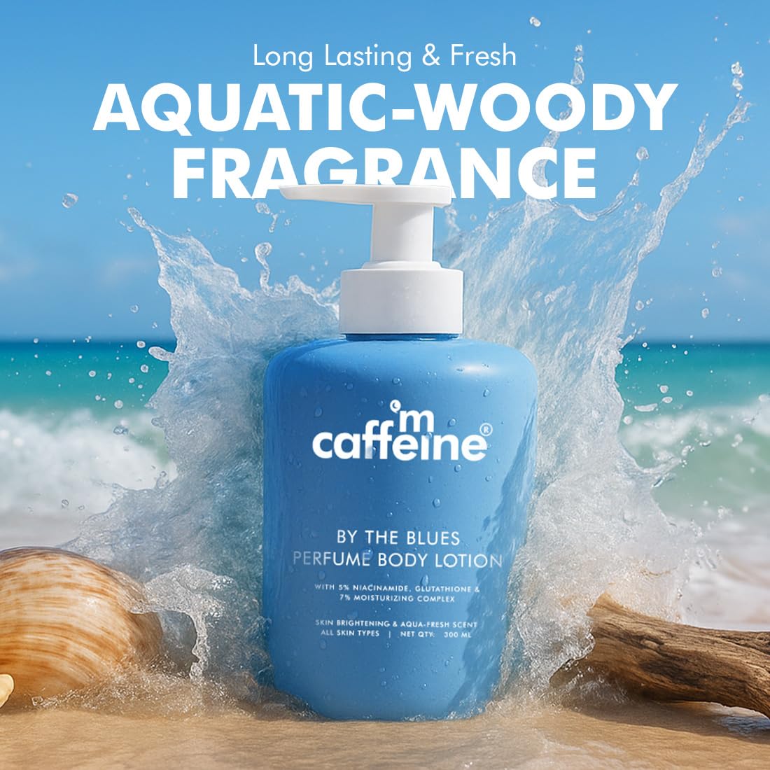 mCaffeine Blues Brightening Body Lotion for All Skin Types-300ml