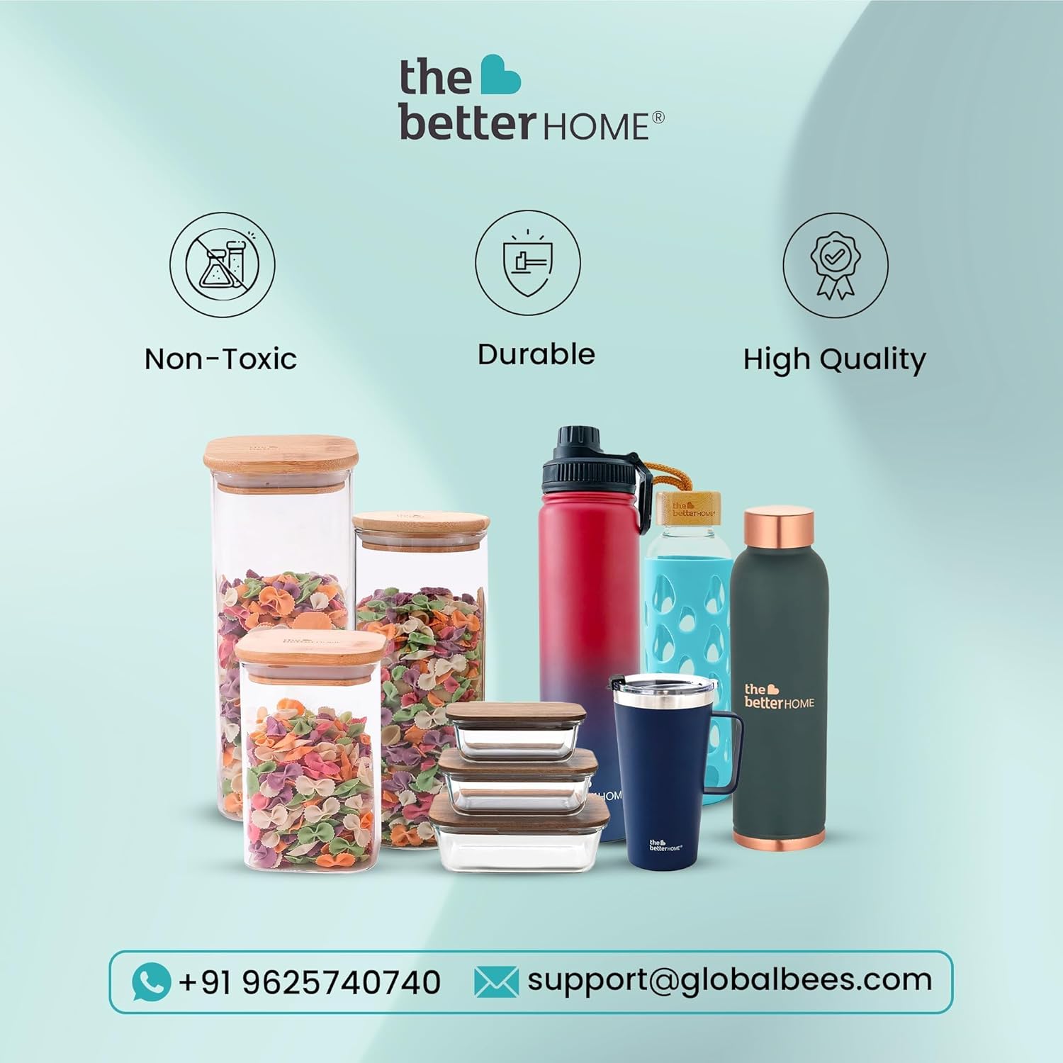 The Better Home Copper Water Bottle 950 ml