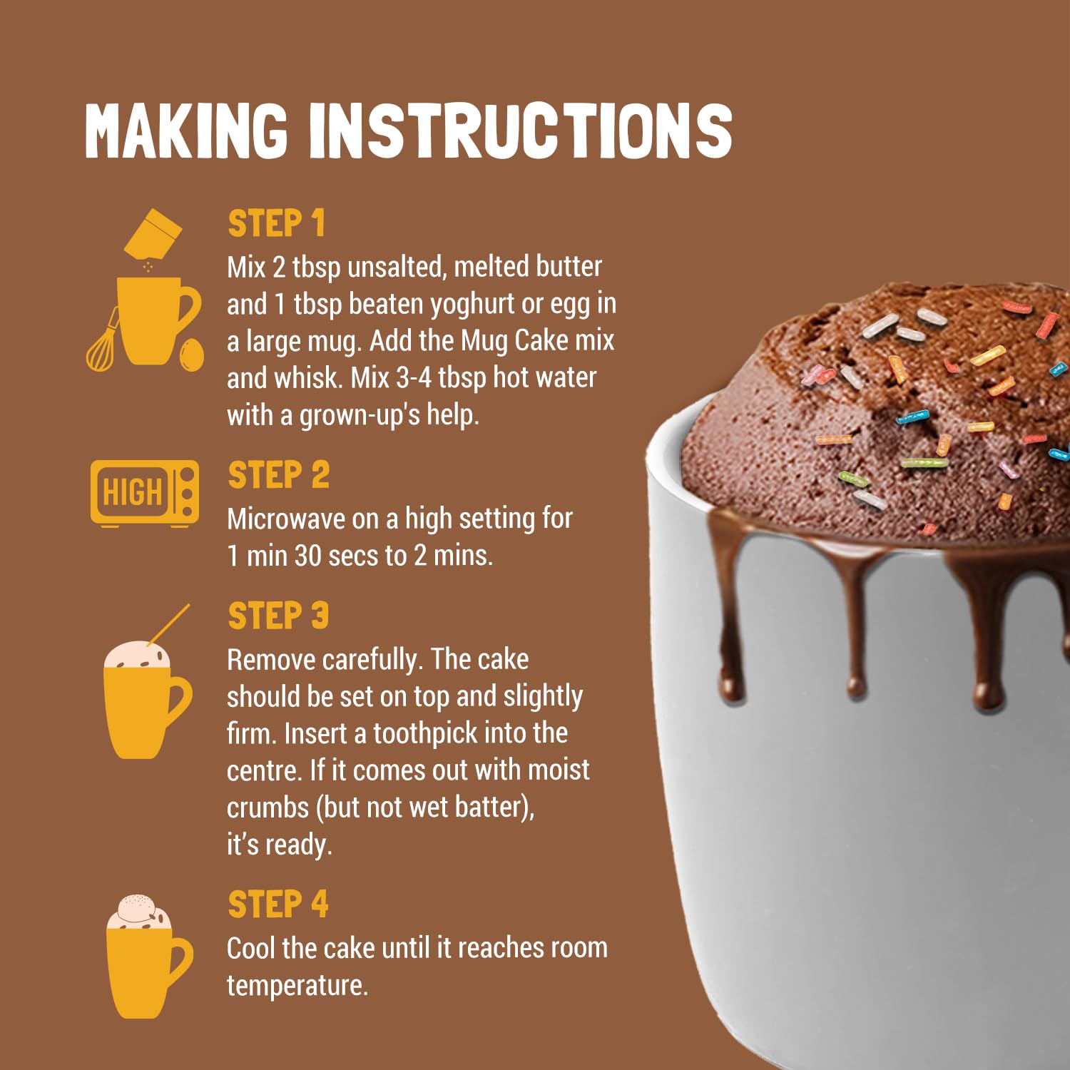 Slurrp Farm NO Maida Choco Mug Cake Mix - 280 G