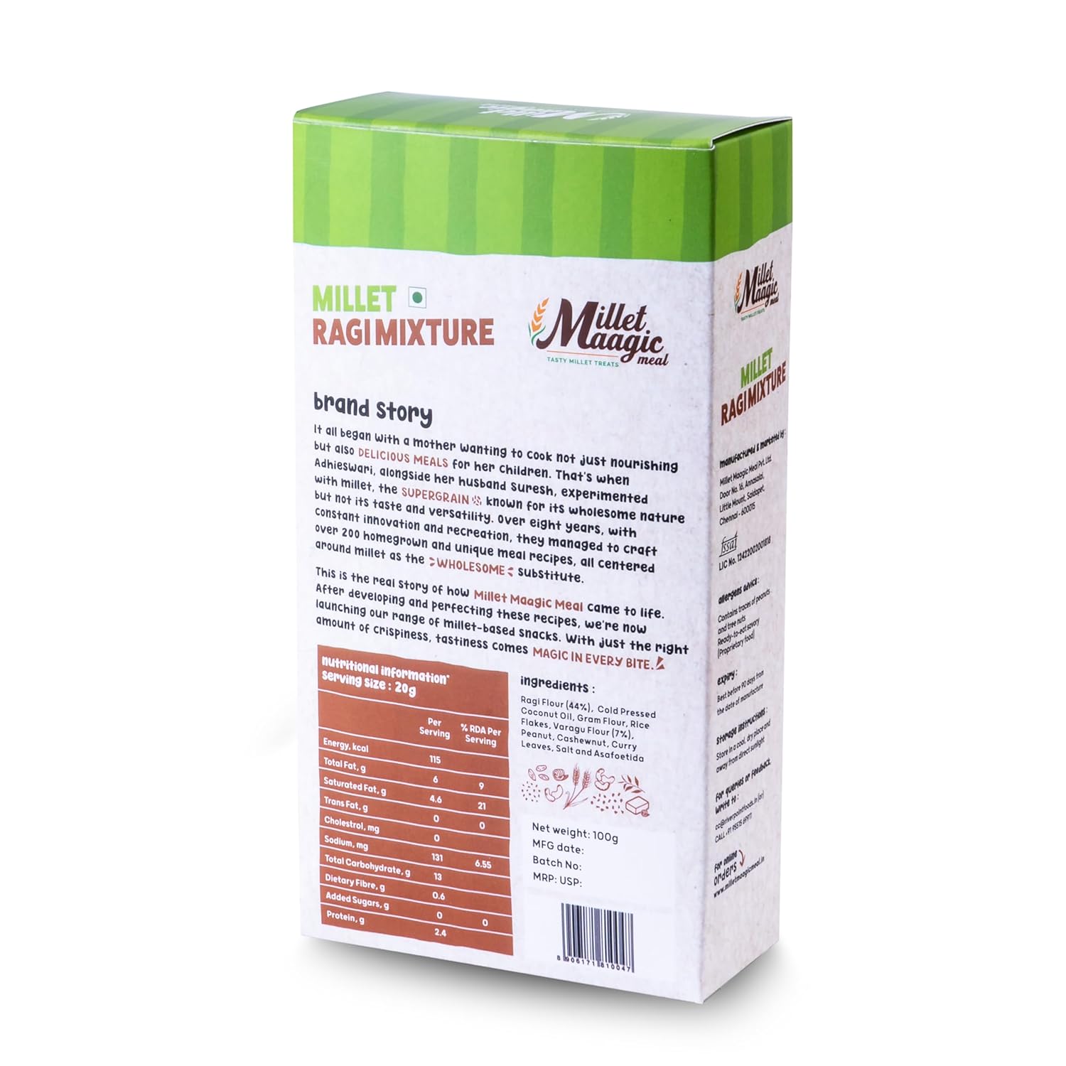 Millet Ragi Mixture 100gms Pack of 2