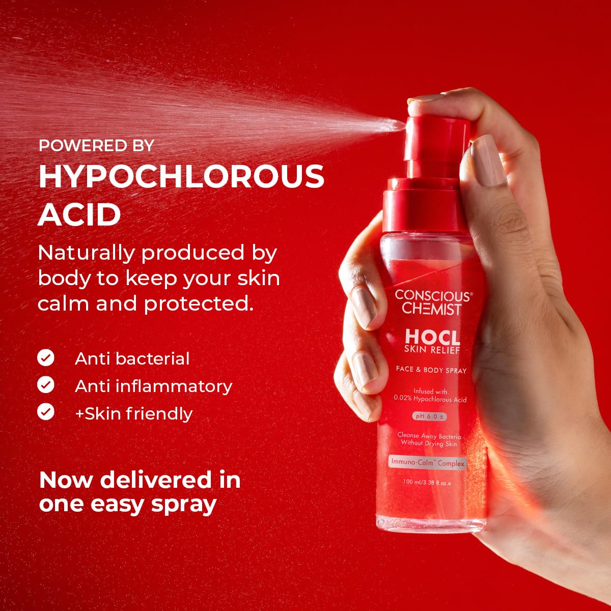 Conscious Chemist® HOCL Skin Relief Face & Body Spray | 100ml