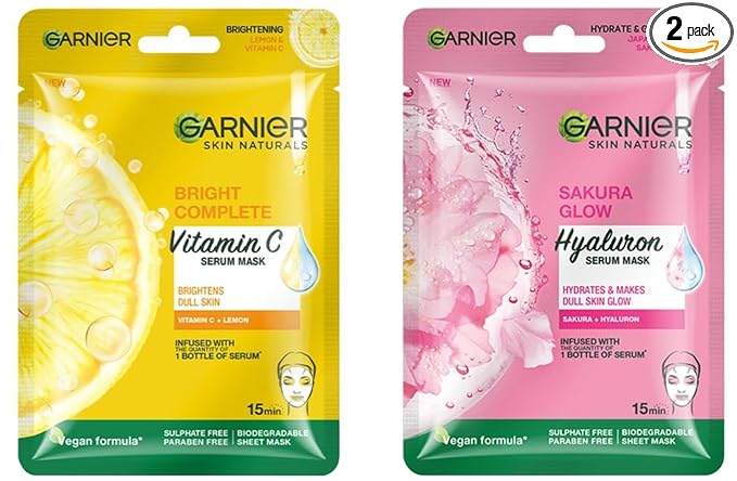 Garnier Sakura White Sheet Mask Combo