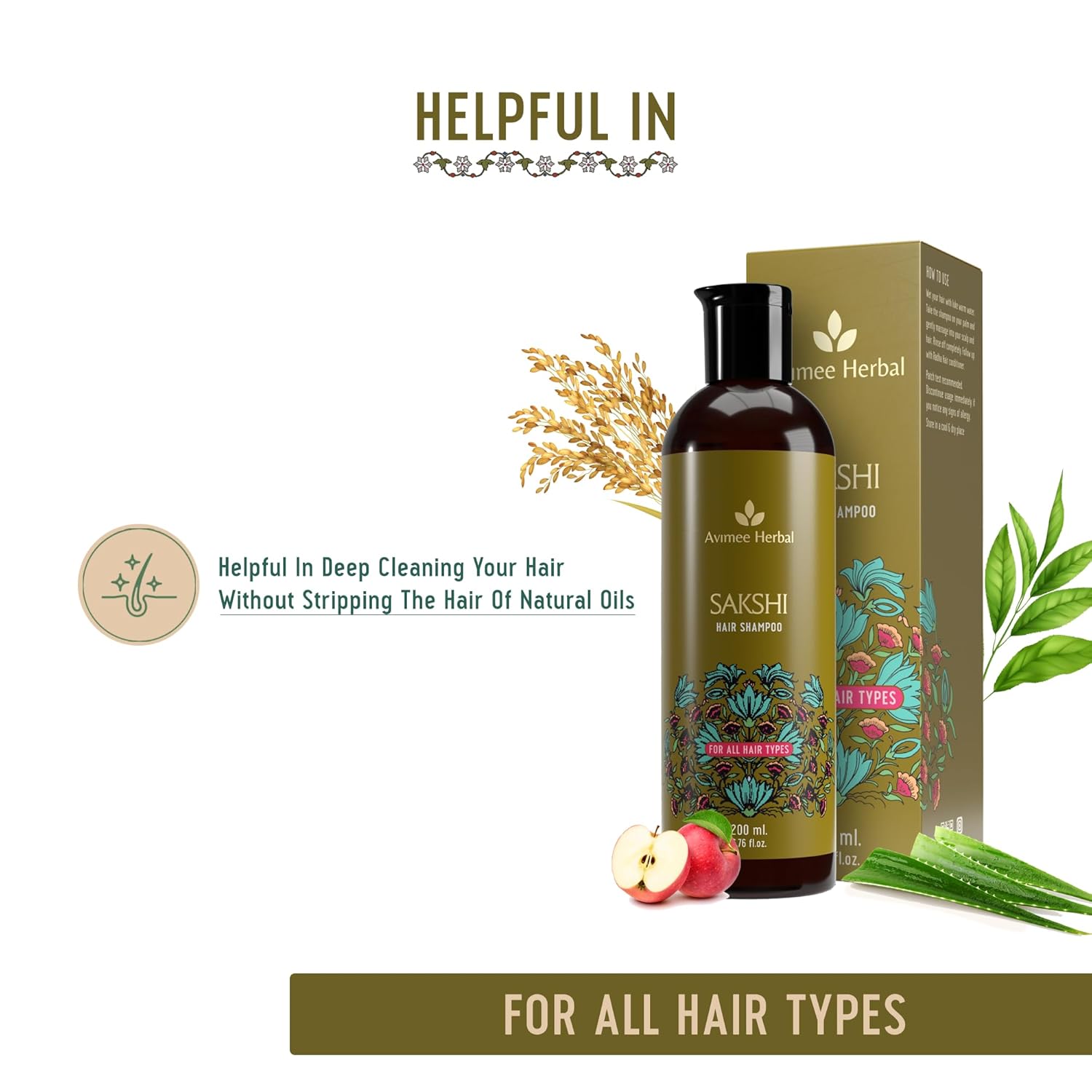 Avimee Herbal Sakshi Hair Shampoo | Deep Cleaning Shampoo | 200 mL