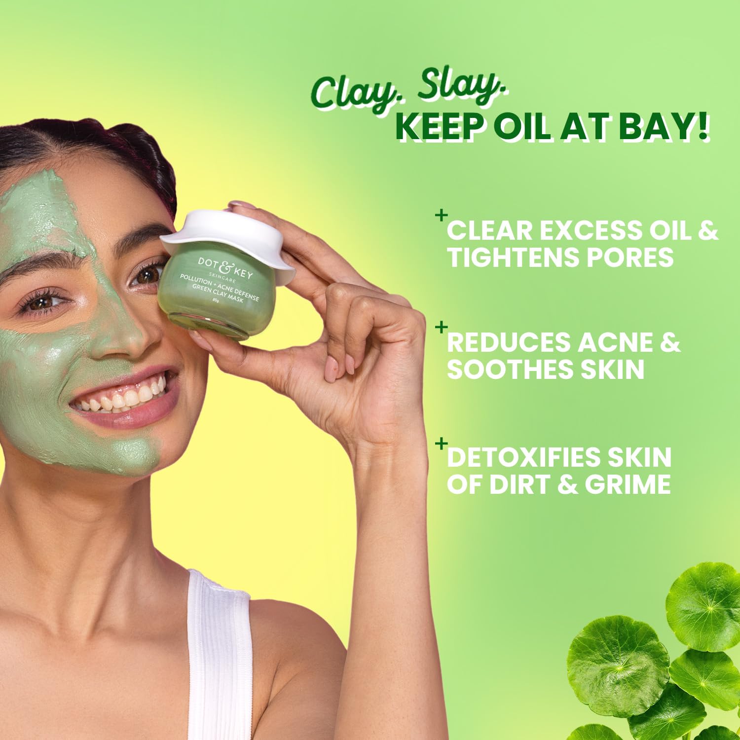 Dot & Key Skin Care Pollution + Acne Defense Green Clay Mask