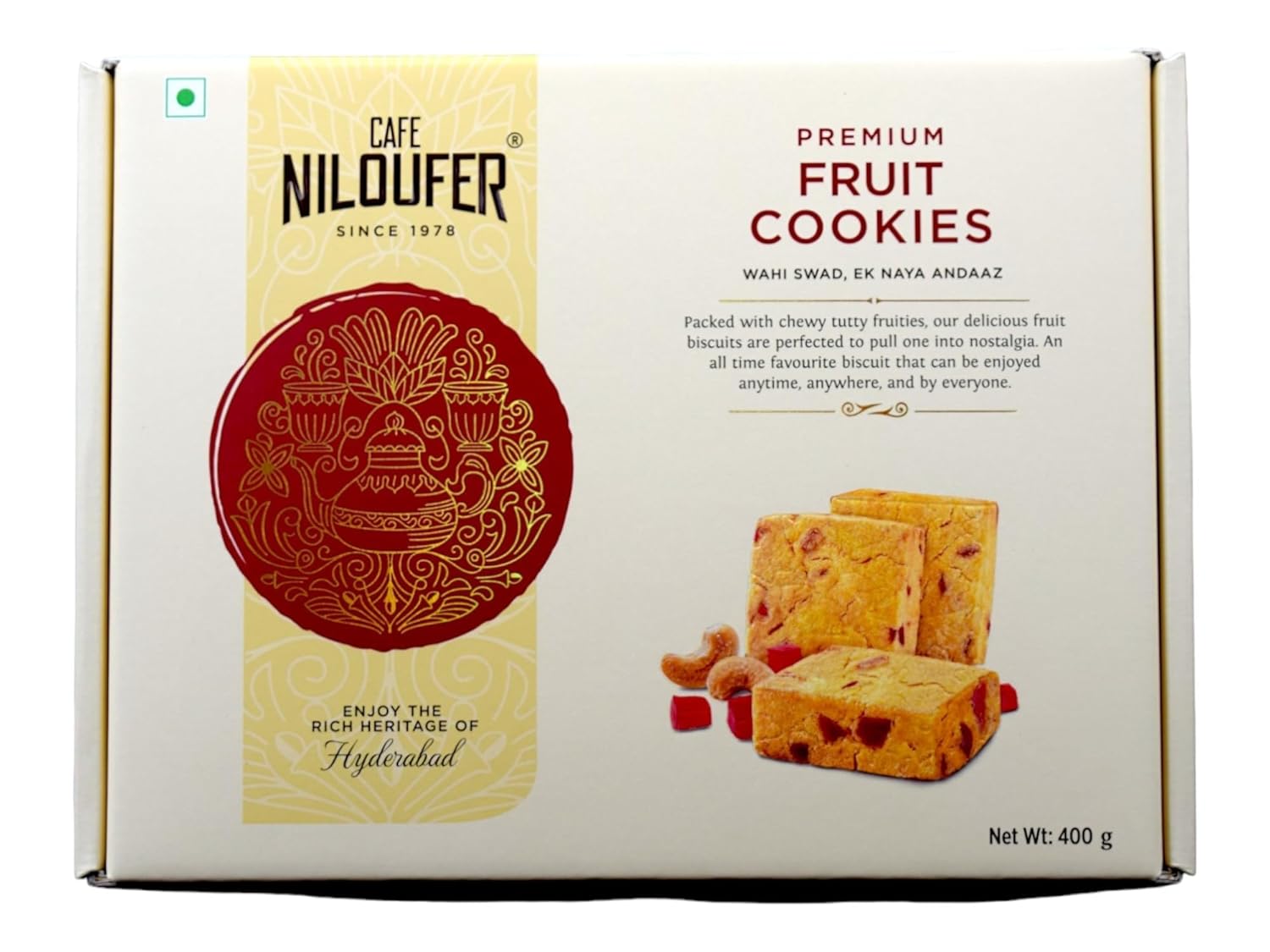 Cafe Niloufer Premium Fruit Biscuits 400g
