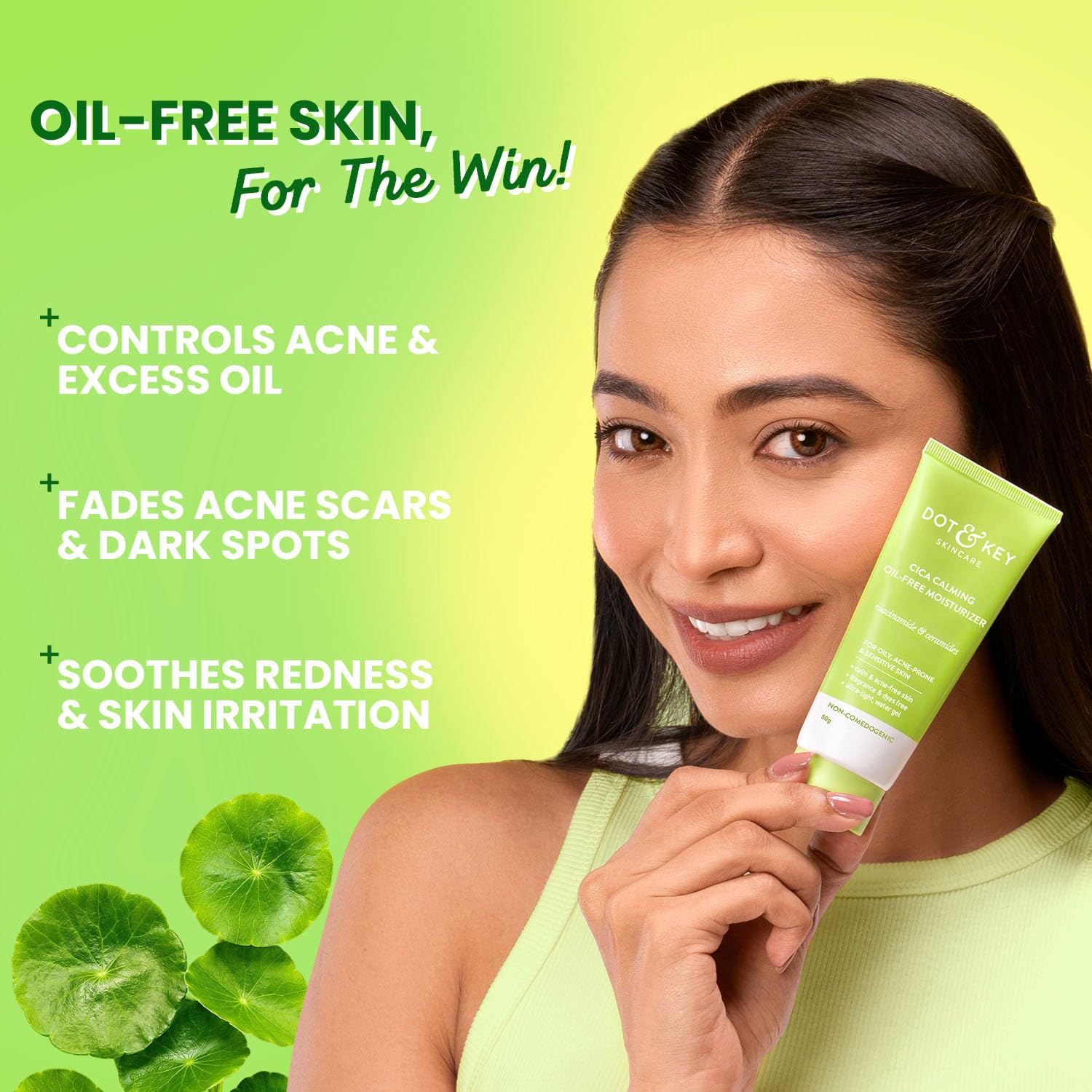 Dot & Key Niacinamide + CICA (Centella) Oil Free Moisturizer for Acne Prone Skin