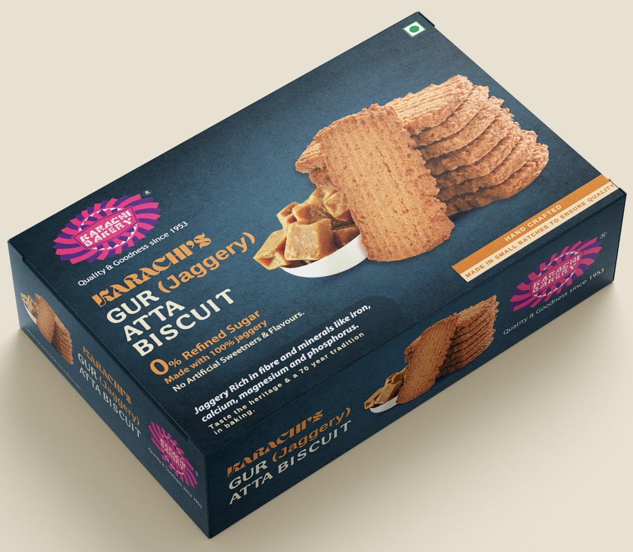 Karachi Bakery Gur Jaggery Atta Biscuits 300 G