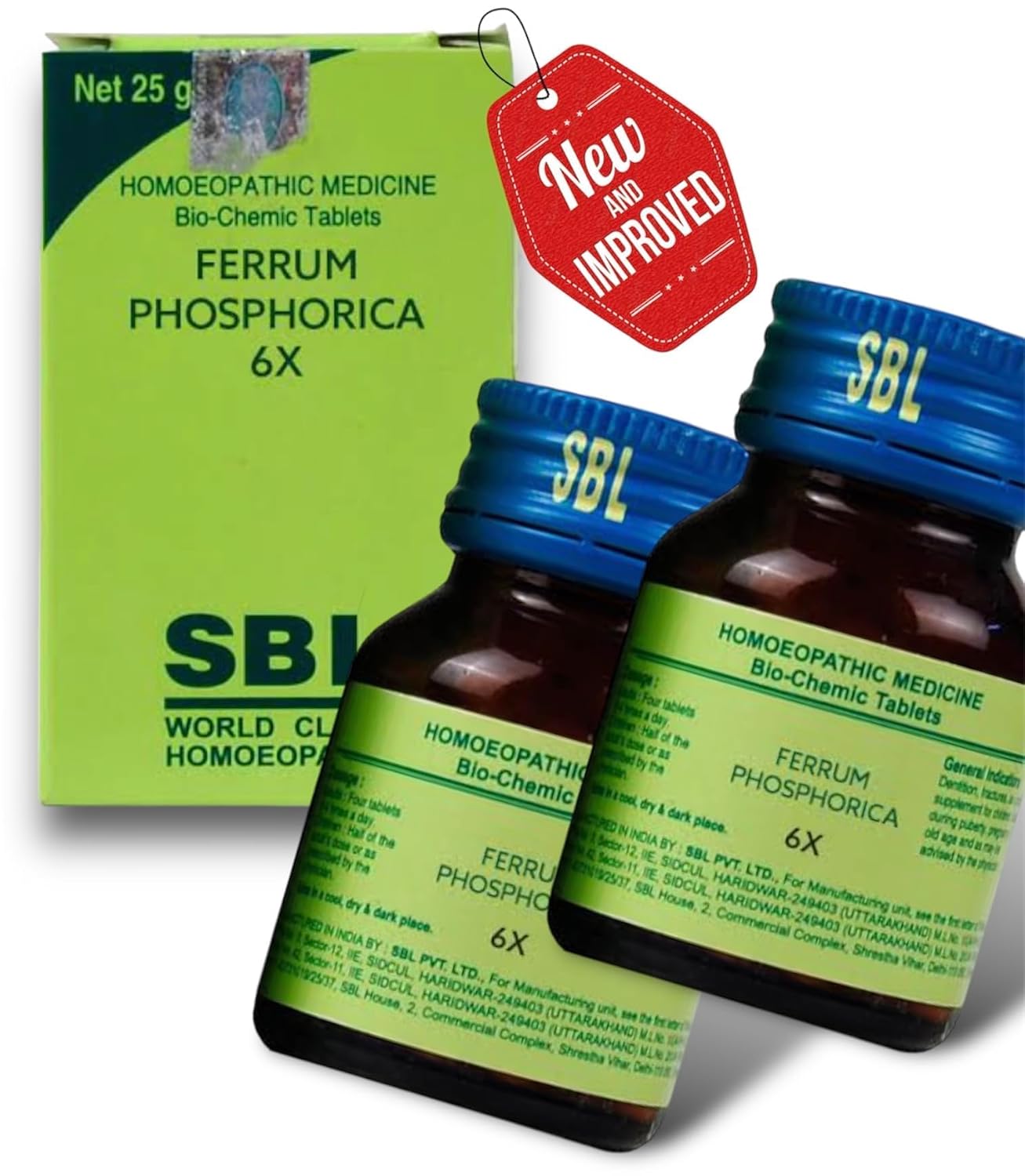 SBL Ferrum Phosphorica 6X [25gm] Homeopathy Medicine