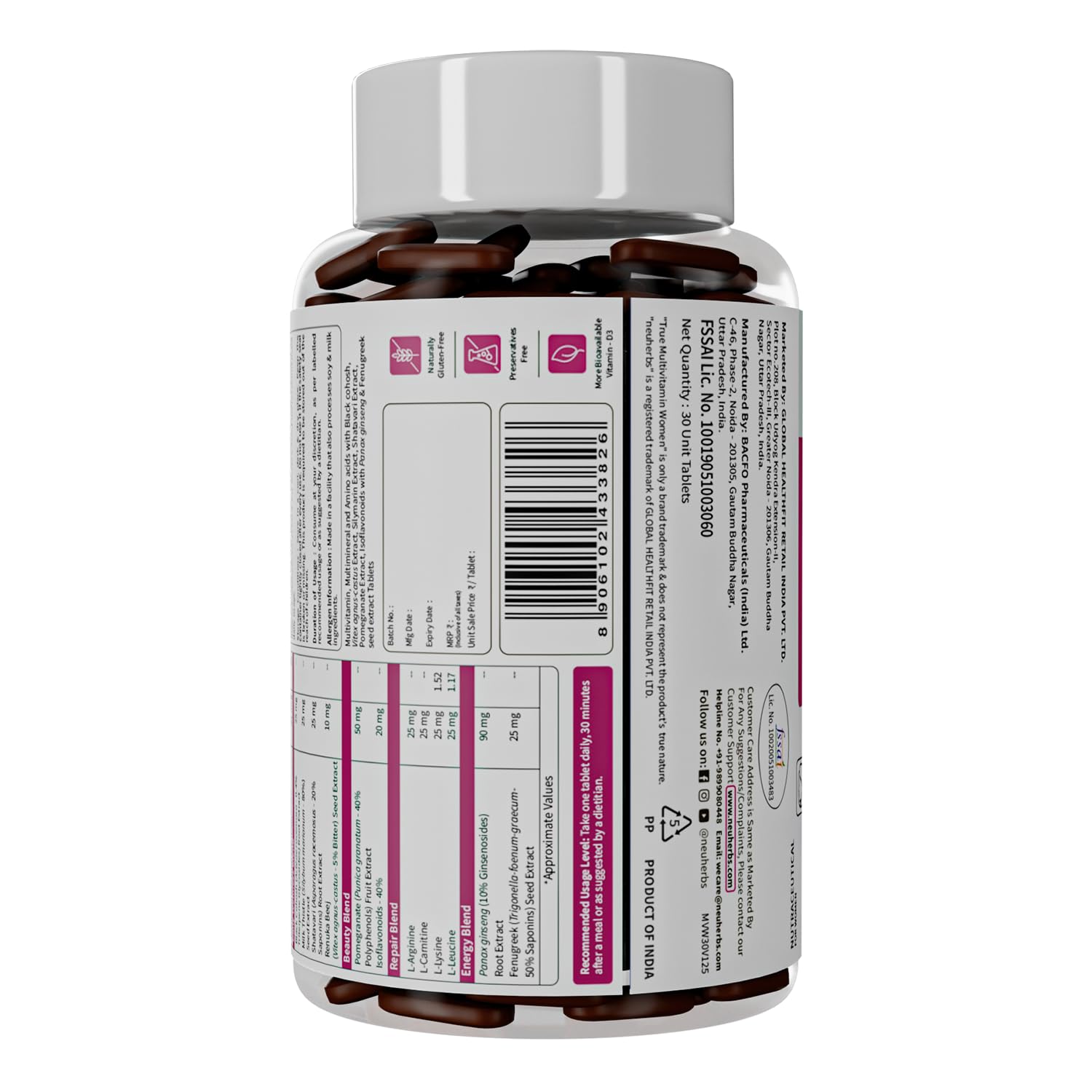 Neuherbs Multi Vitamin Women 30 Tablets