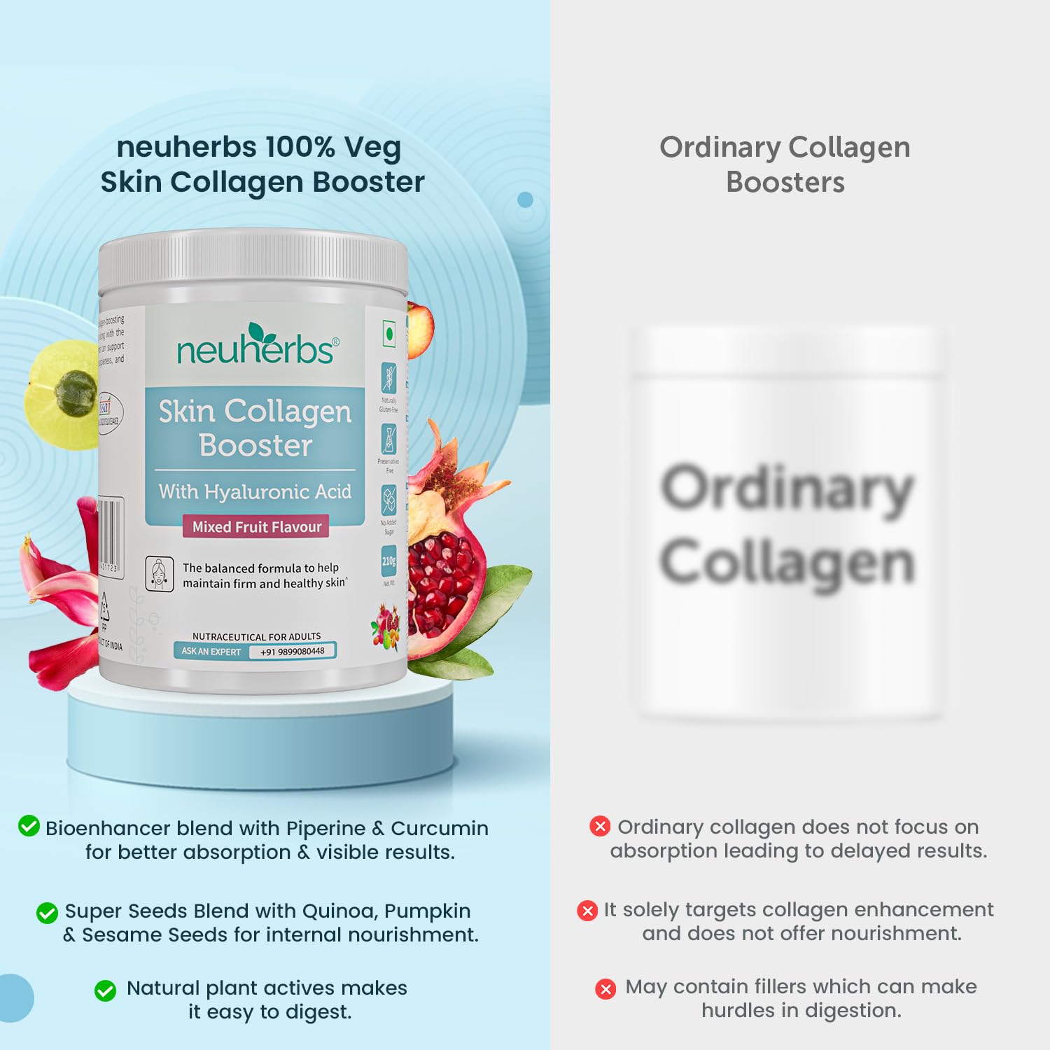 Neuherbs Collagen Supplement Powder - 210g