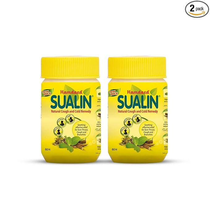 Hamdard Sualin Tablets| Cold, Cough, 100% Pure Natural Tablets| Pack of 2