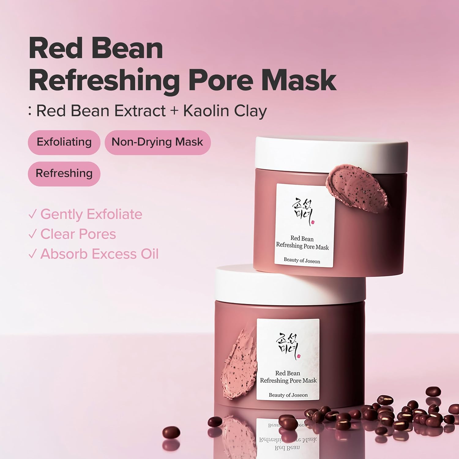 Beauty of Joseon Red Bean Pore Refreshing Mask Mud Cream Hydrating Wash Off Pack