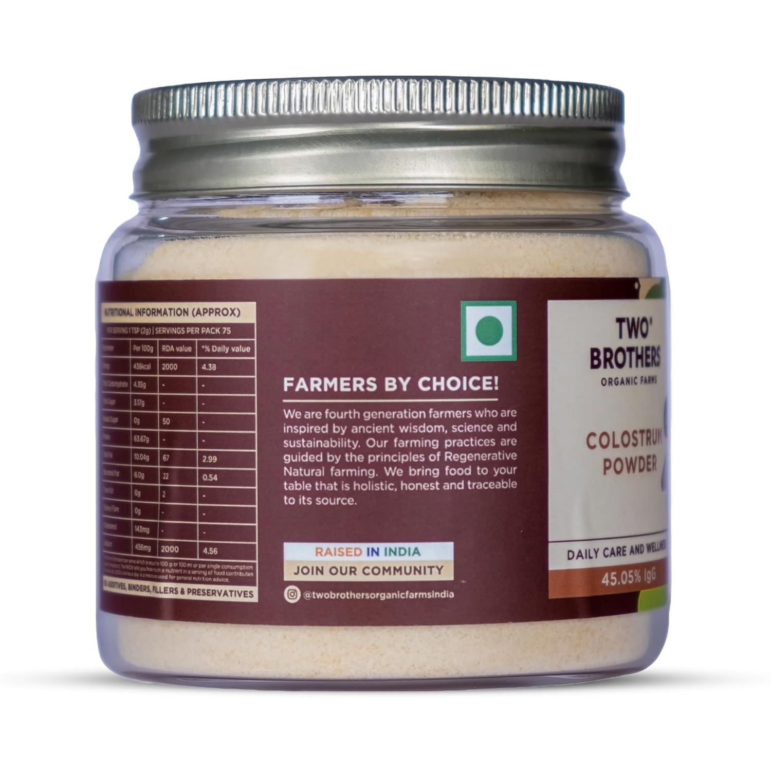 Two Brothers Organic Farms Colostrum Powder (100G)