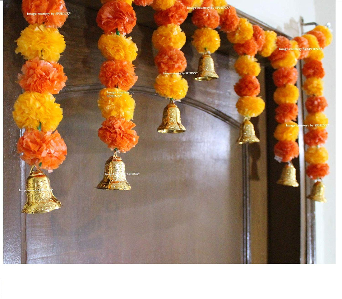 Sphinx Artificial Marigold Fluffy Flower Garlands