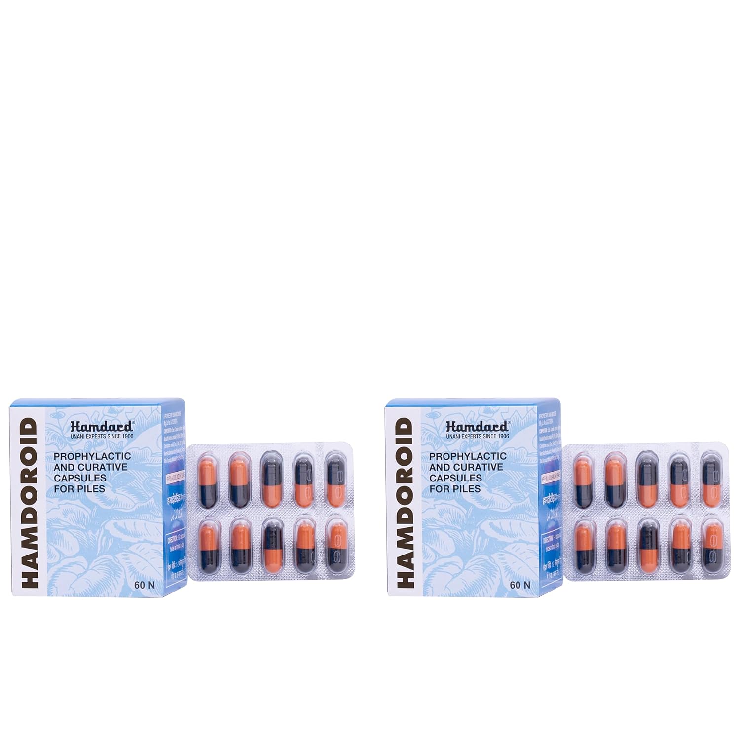 Hamdard Hamdoroid | Unani Formulation | 60 Capsules | Pack Of 2