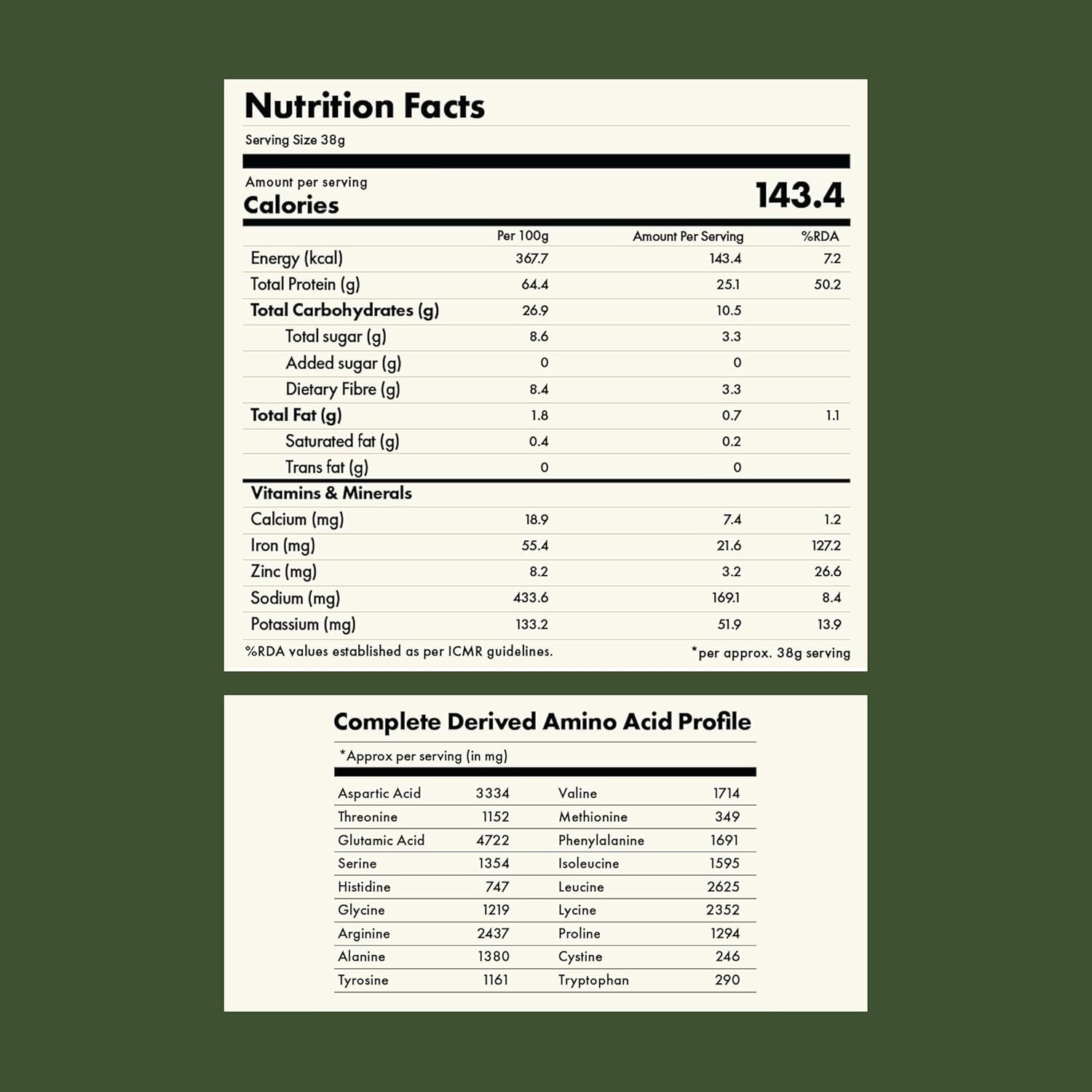 Cosmix No-Nonsense Plant Protein Pro | 26g Protein/Serve | Kerala Vanilla Bean - 500 G