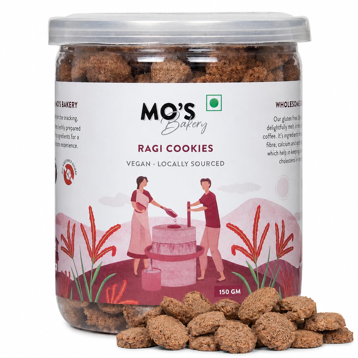 Mo's Gluten-Free Ragi Cookies, 300 Grams