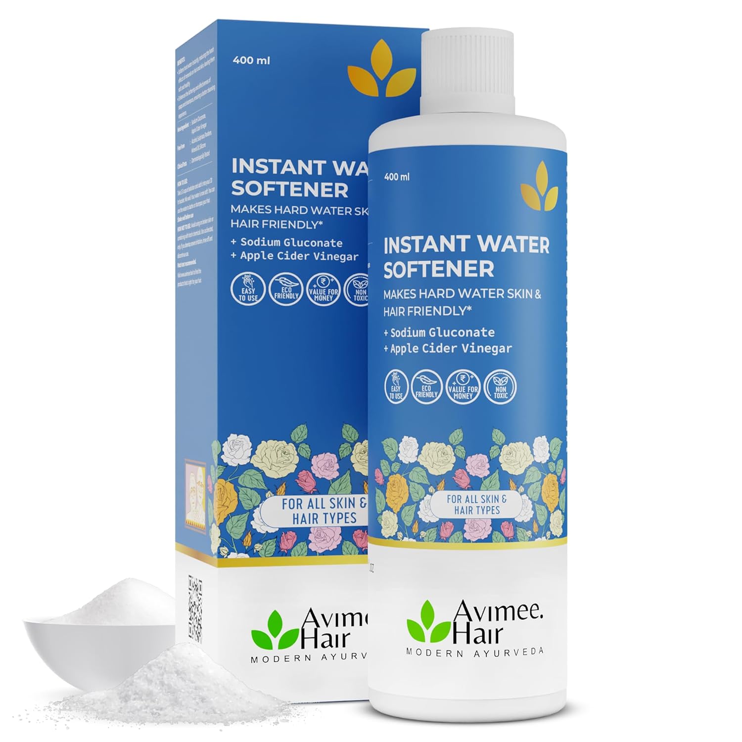 Avimee Herbal Instant Water Softener | Makes Your Water Hair & Skin Friendly 400ml