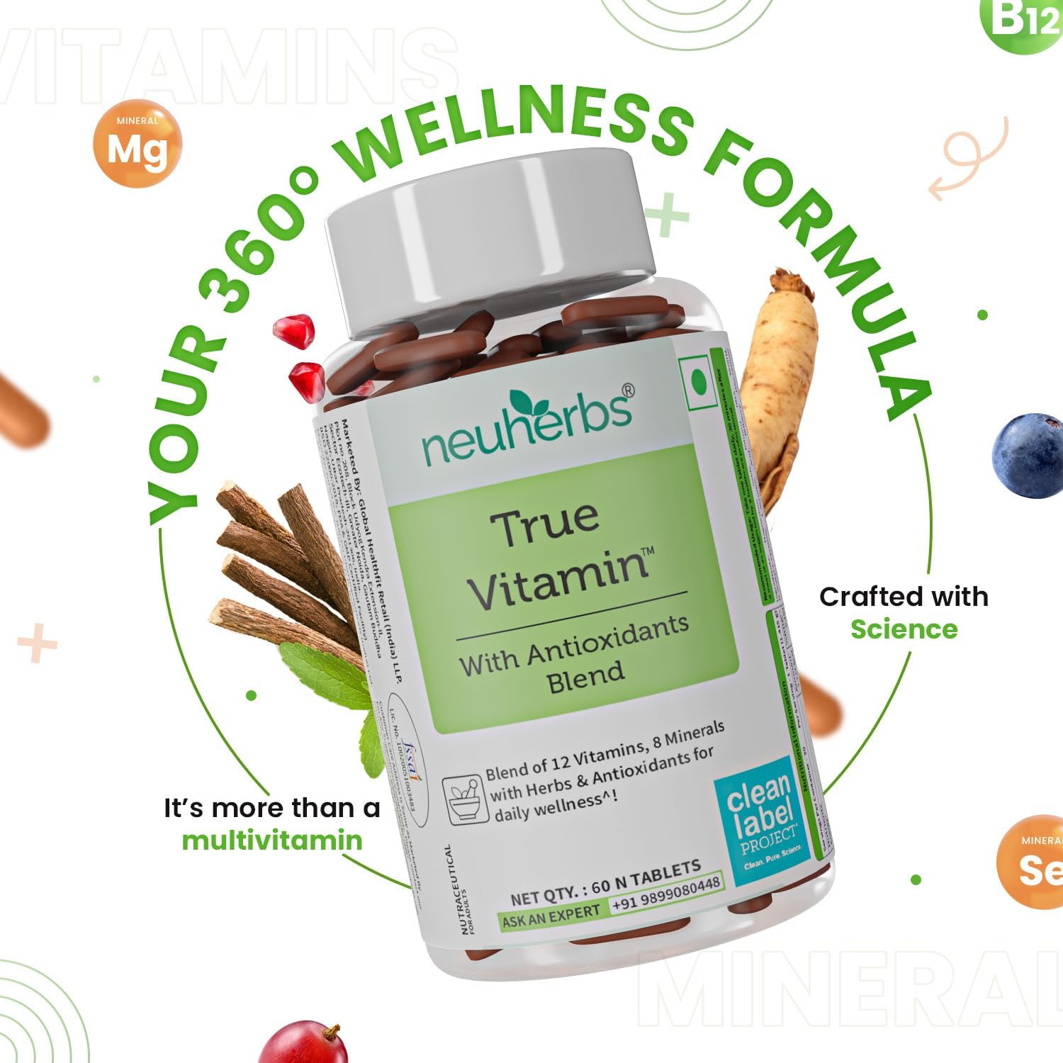 Neuherbs True Vitamin 60 tablets