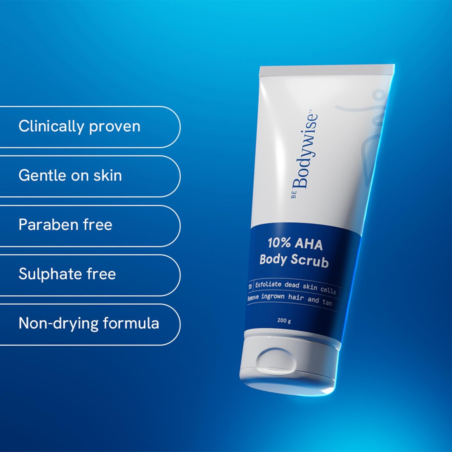 Be Bodywise 10% Lactic AHA Exfoliating Body Scrub 200g