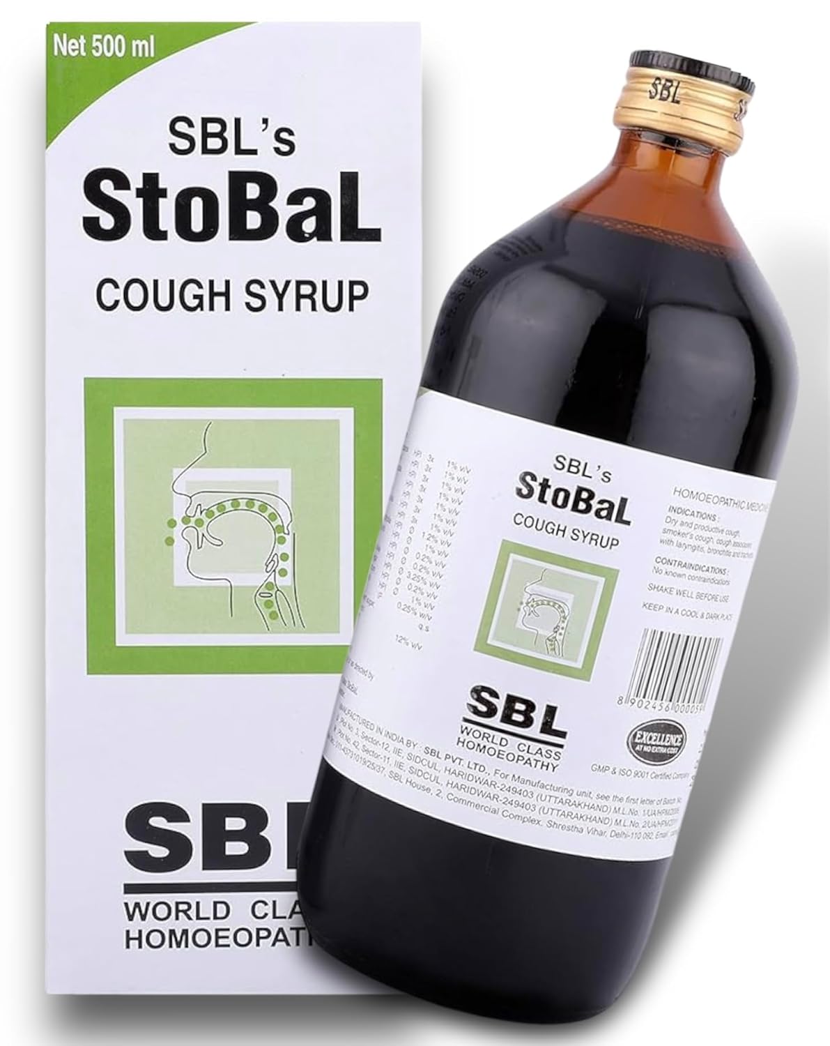 KRIG'S Sbl Stobal Sbl Cough Syrup Homeopathy 500Ml- Super Family Pack
