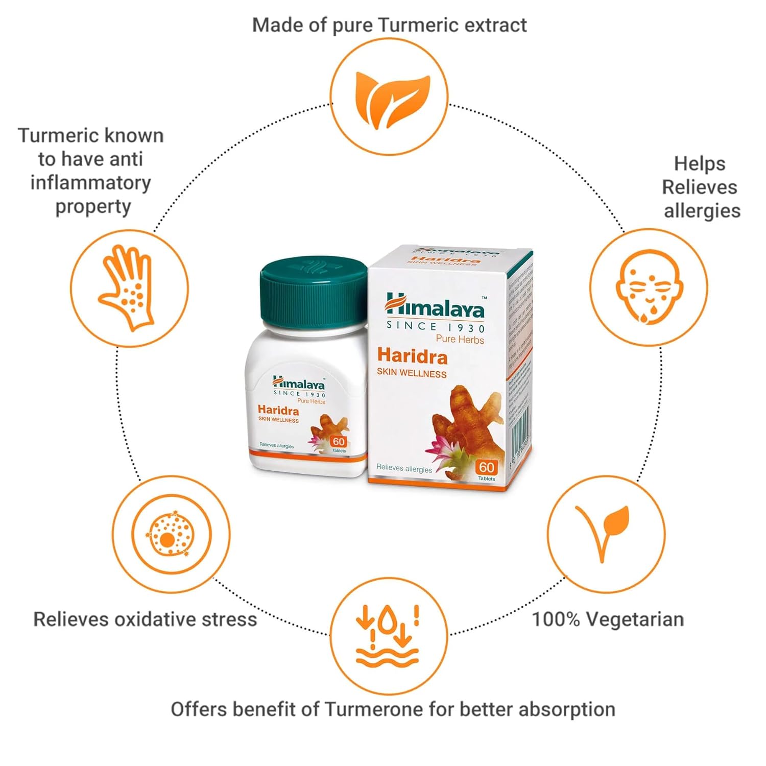 Himalaya Haridra Skin -60 Tablets