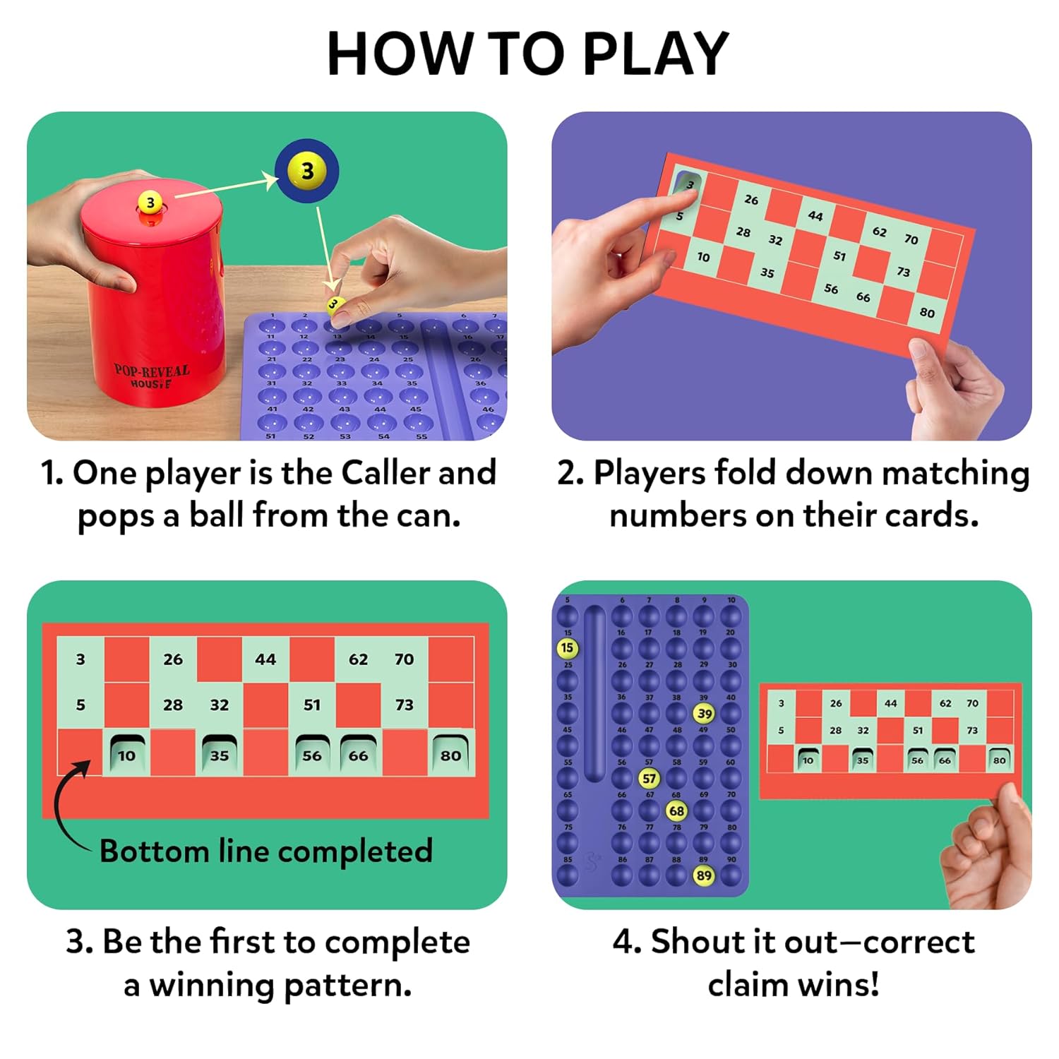 Skillmatics Pop-Reveal Housie – Classic Housie Tambola Game with a Twist