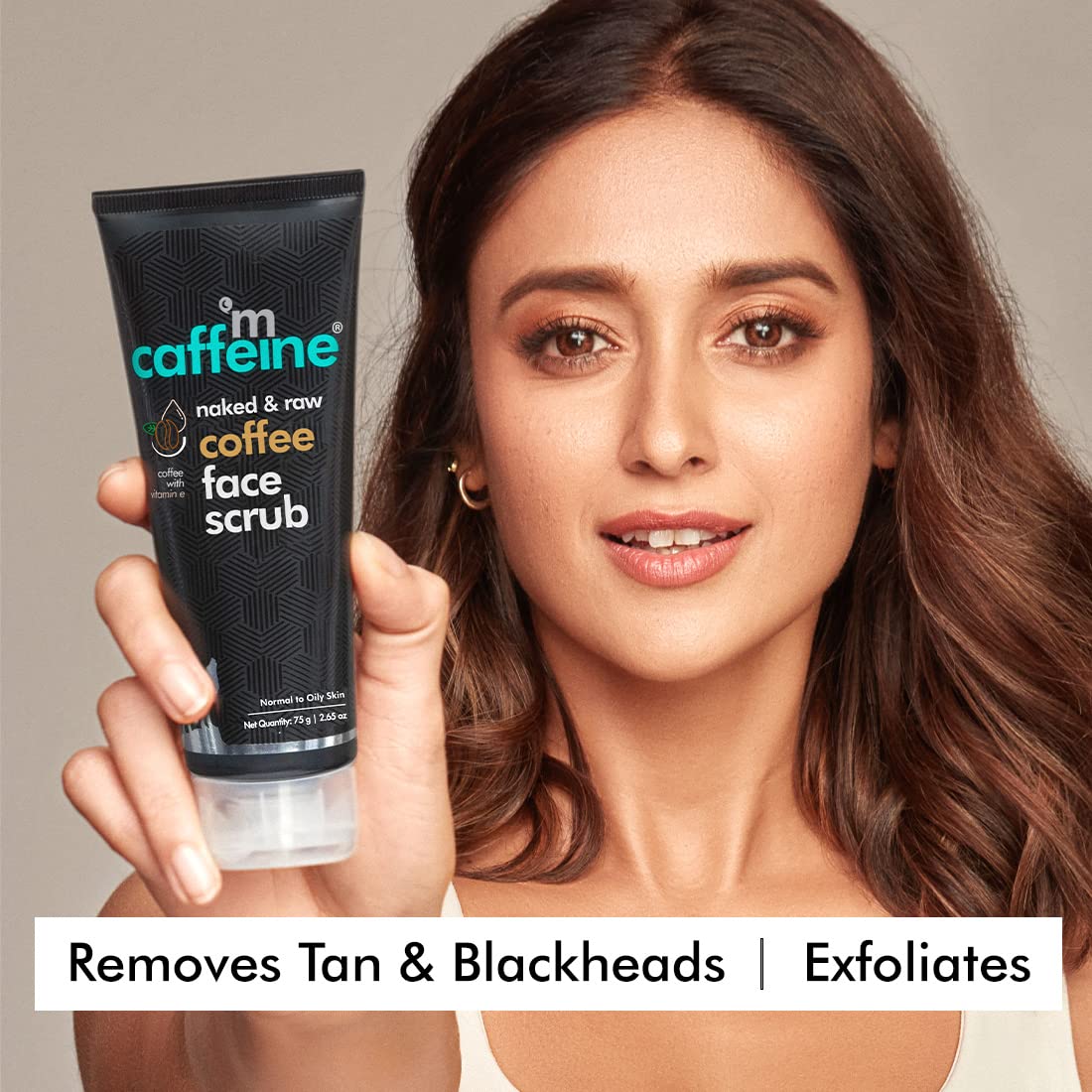 mCaffeine Coffee Tan Removal Face Scrub with Walnut 75g