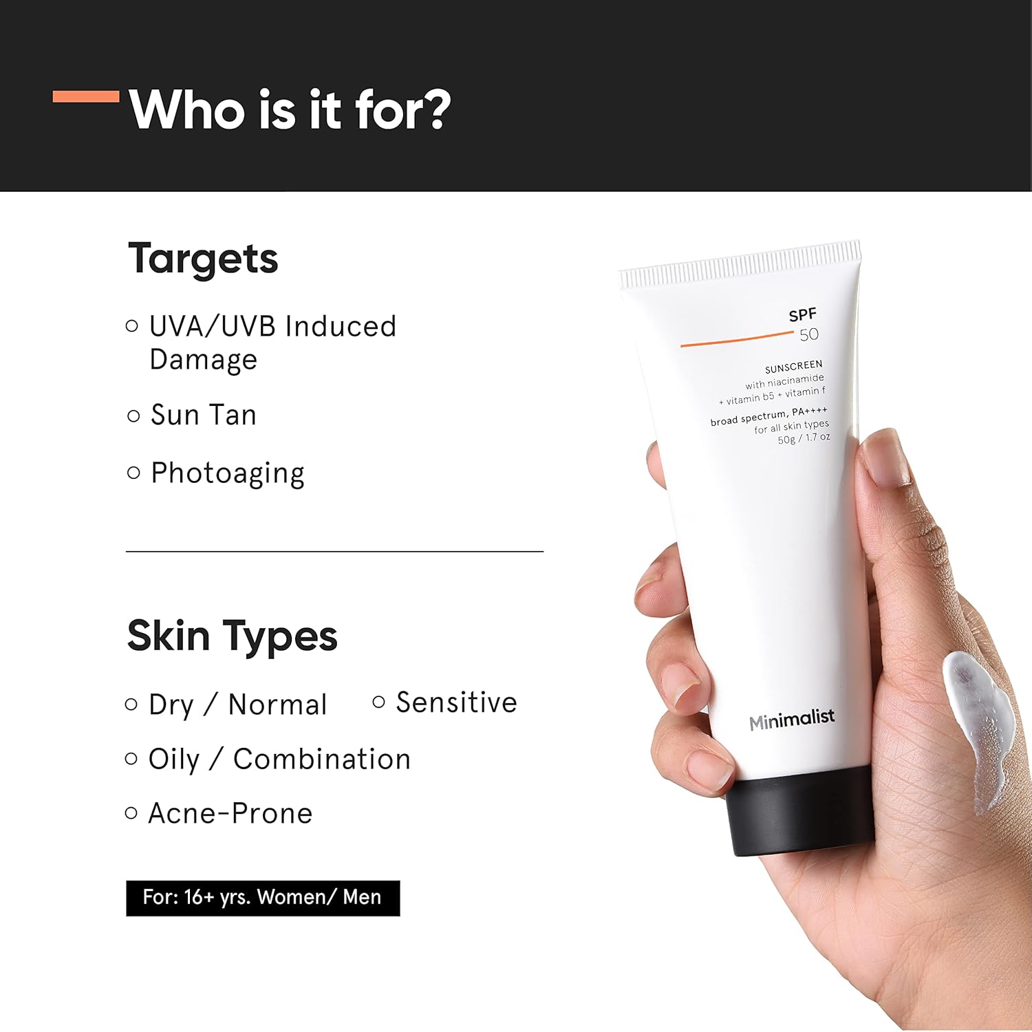 Minimalist Sunscreen SPF 50 PA++++| 50g