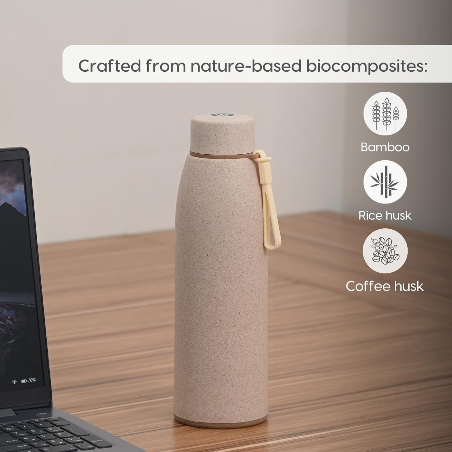 Eha Earth Friendly Motiva Insulated Water Bottle - 600ml