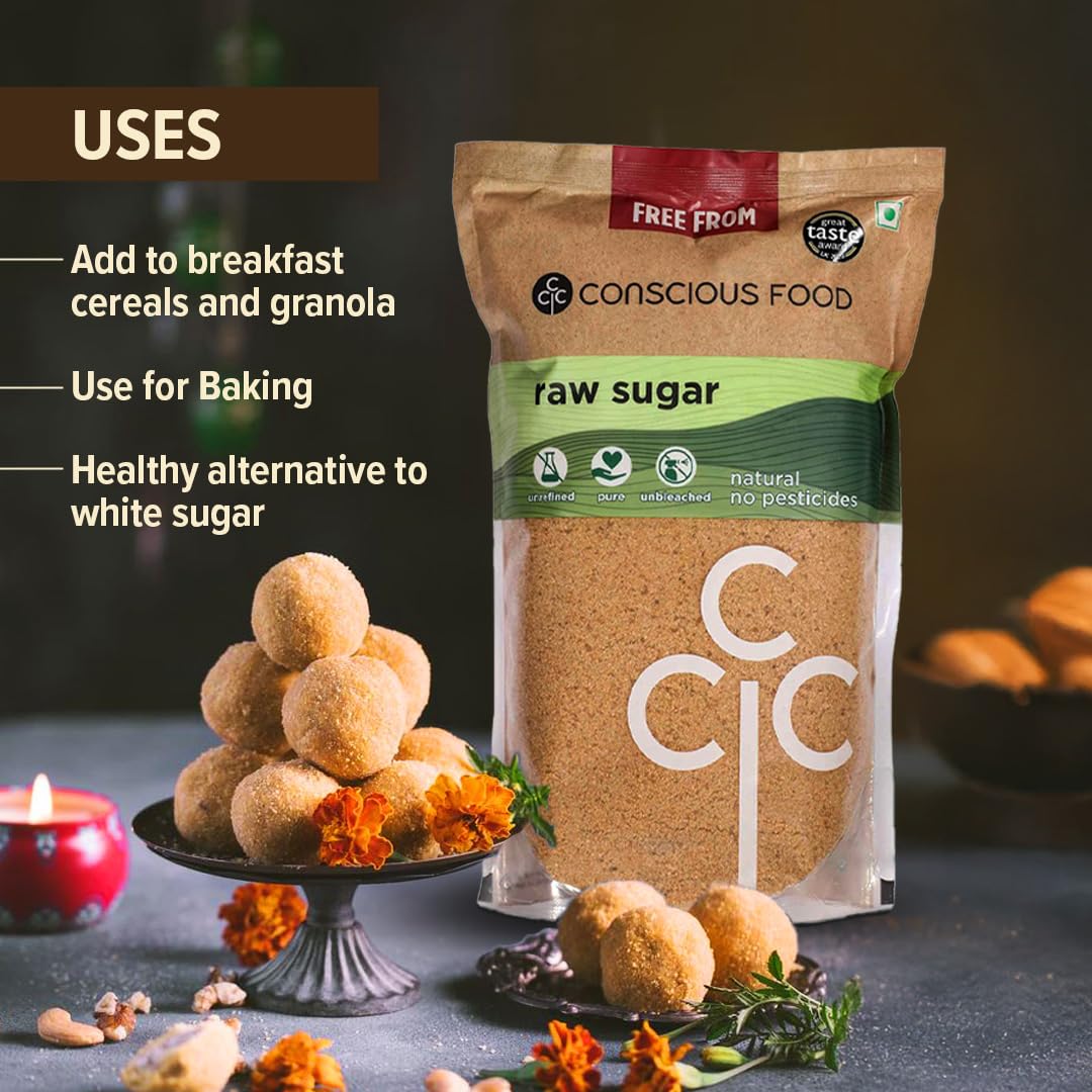 Conscious Food Natural Raw Sugar | 2 Kg
