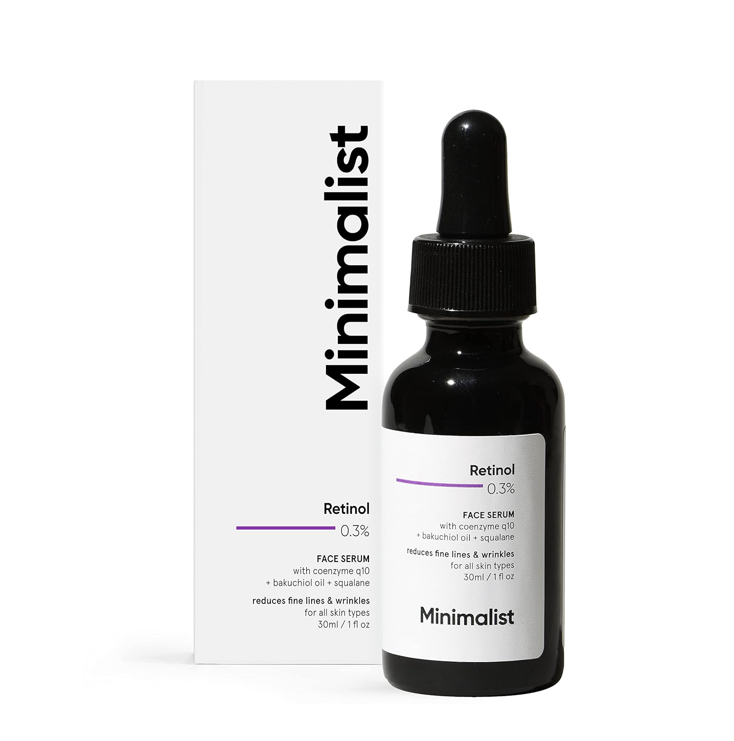 Minimalist Anti-Aging Night Serum with 0.3% Retinol & Q10|30ml