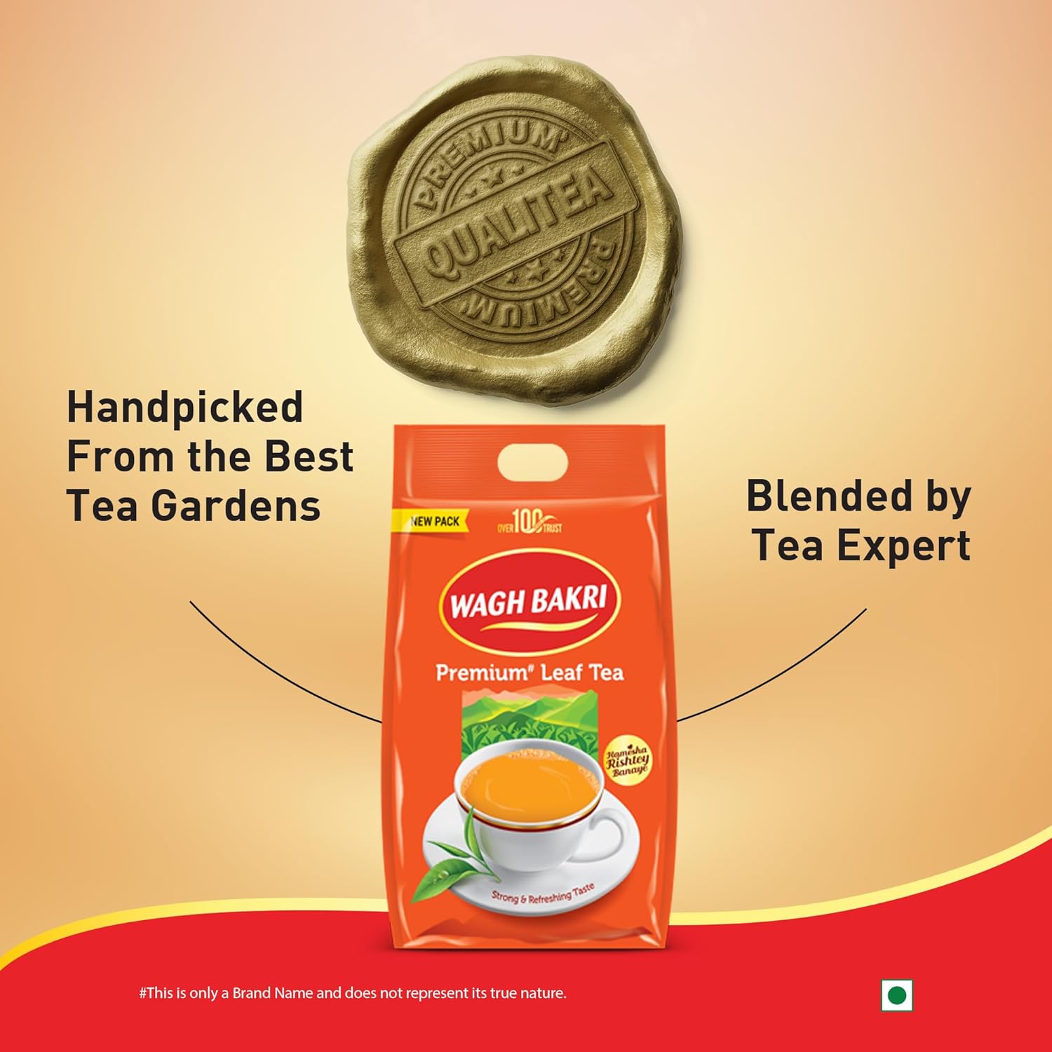 Wagh Bakri Premium Leaf Tea Pack, 1Kg