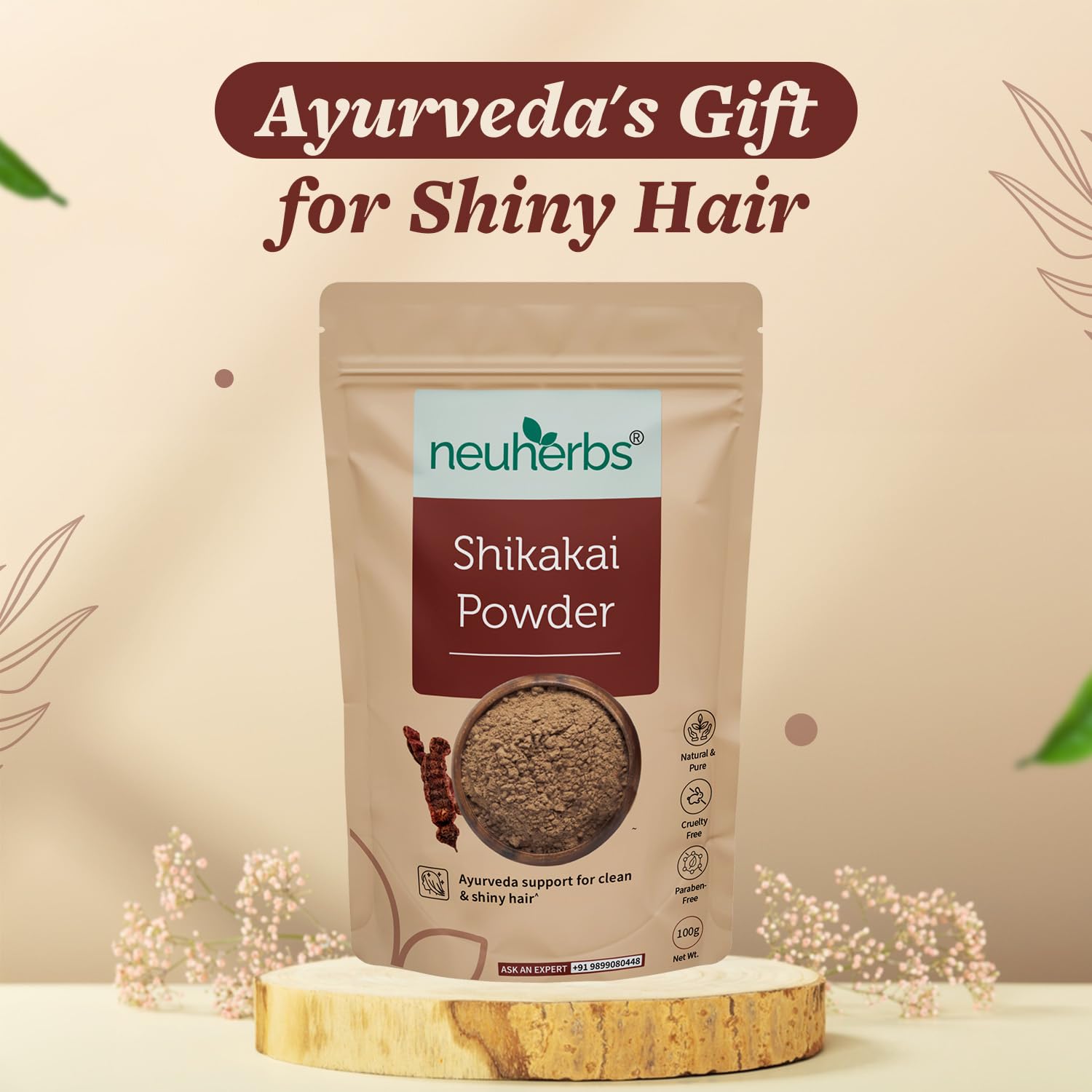 Neuherbs For Normal Hair Shikakai Powder - 100 g