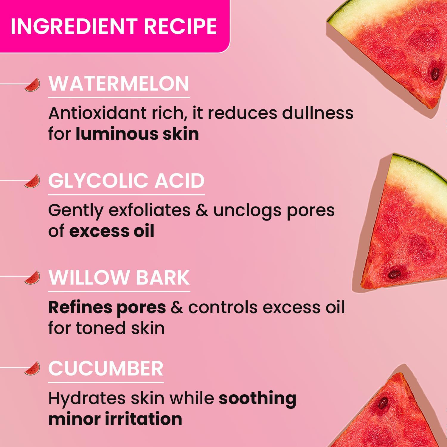 Dot & Key Watermelon SuperGlow Glycolic Face Pore Tightening Toner