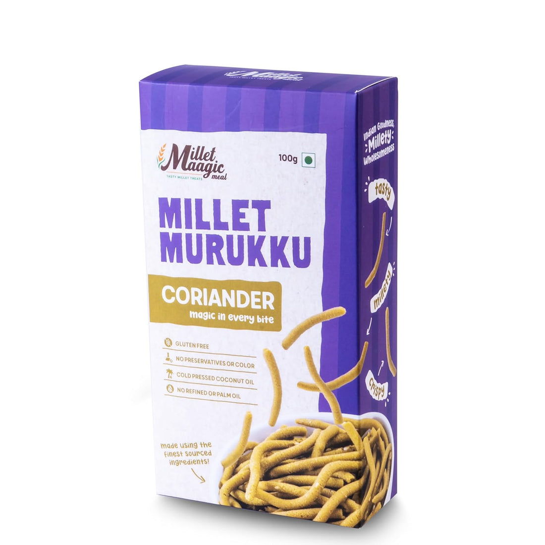 Millet Coriander Murukku 100gms Pack of 2