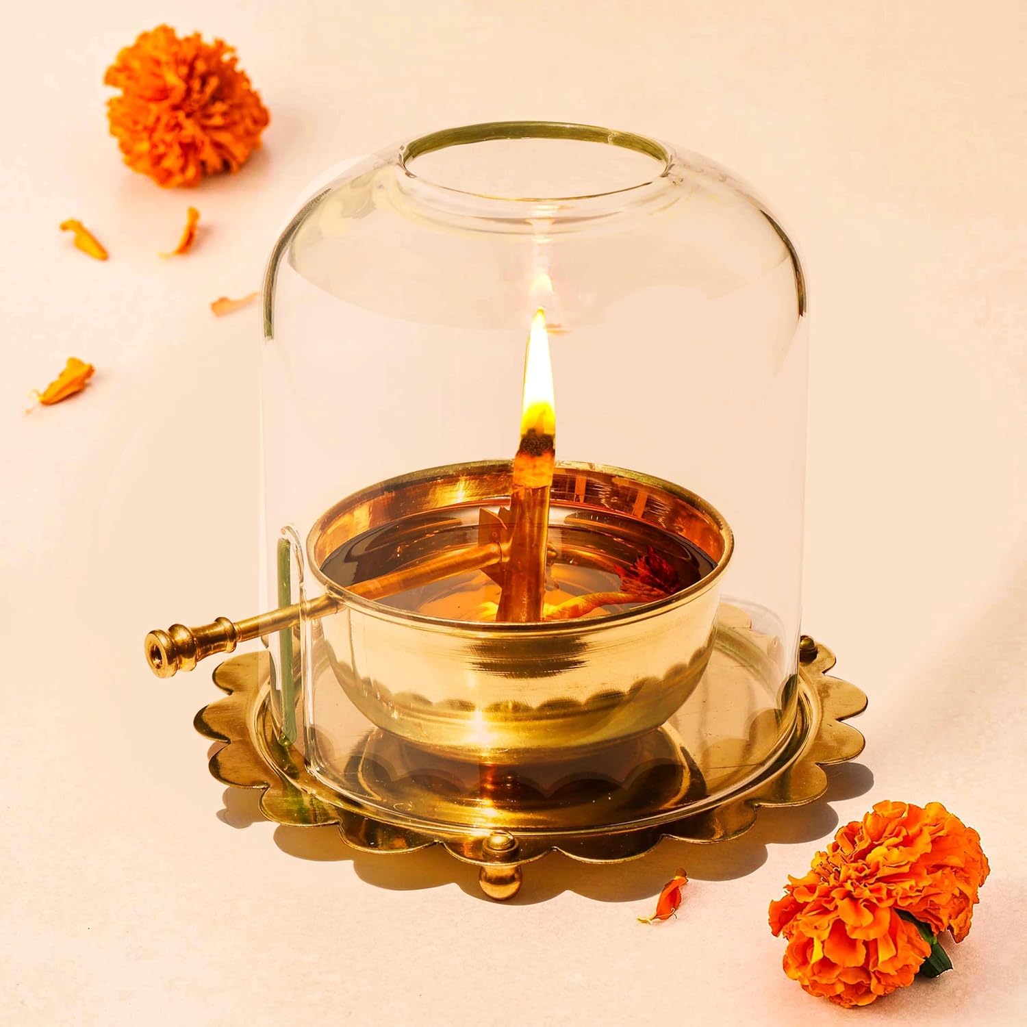 Pure Source India Akhand Diya Wicks for Pooja -100% Cotton Wick- 9 Inch (10 PCS)