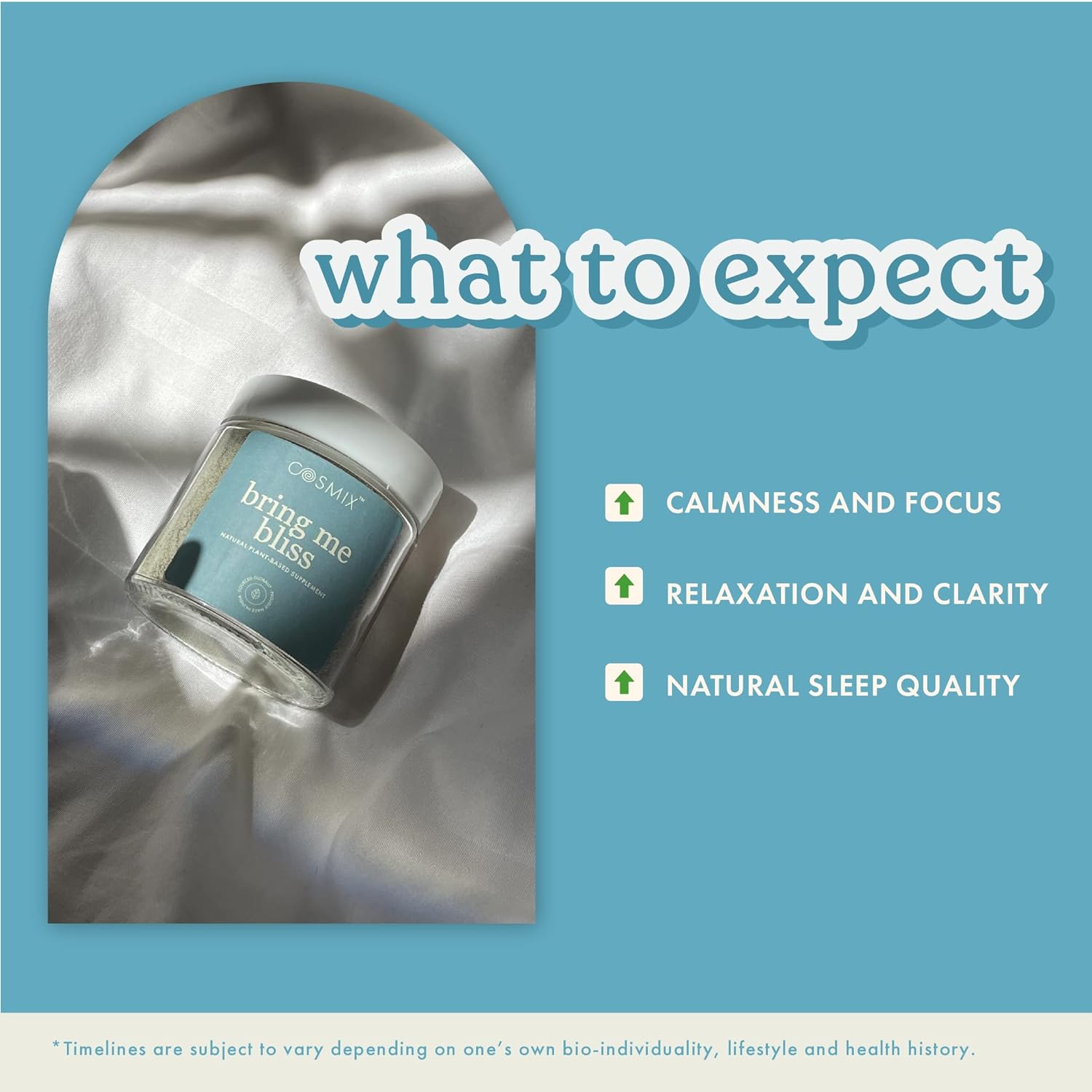 Cosmix Bring Me Bliss | For Relaxation &amp; Focus | Helps De-Stress - 60 G