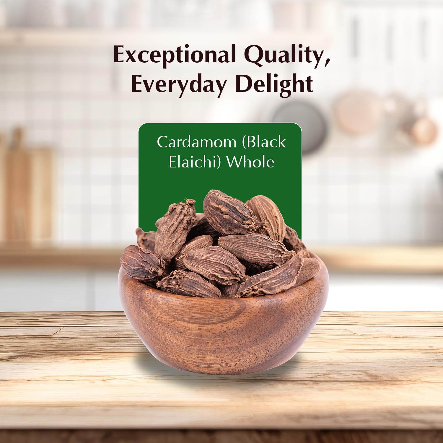 Vedaka Black Cardamom (Kaale Elaichi), 100g