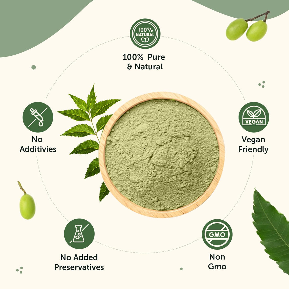 Neuherbs Neem Powder For Healthy & Glowing Skin - 200g