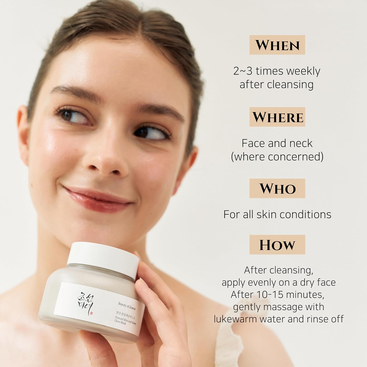 Beauty of Joseon Ground Rice and Honey Glow Mask Pore Sebum