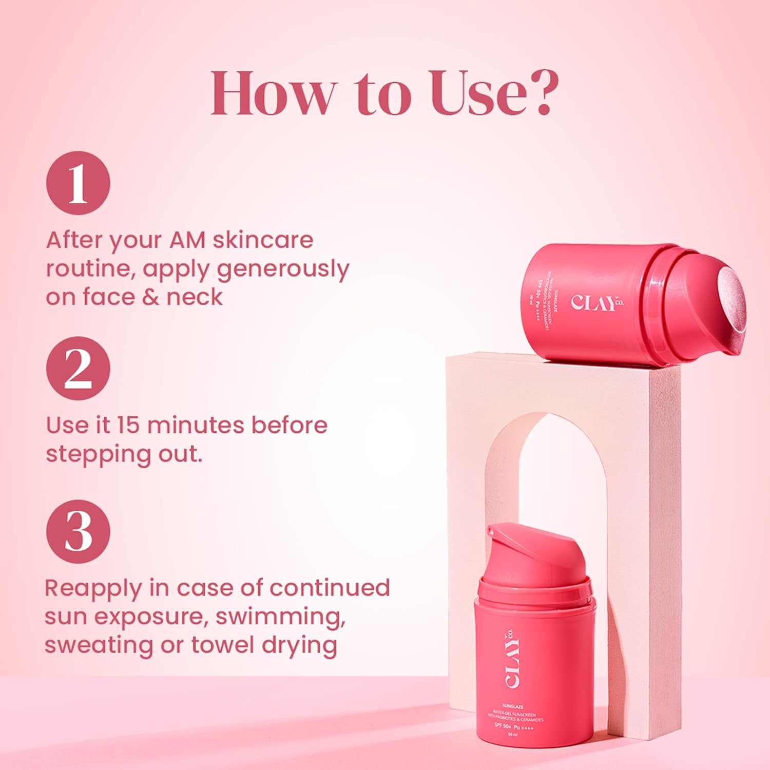 Clayco Sunglaze Sunscreen SPF 50 PA++++