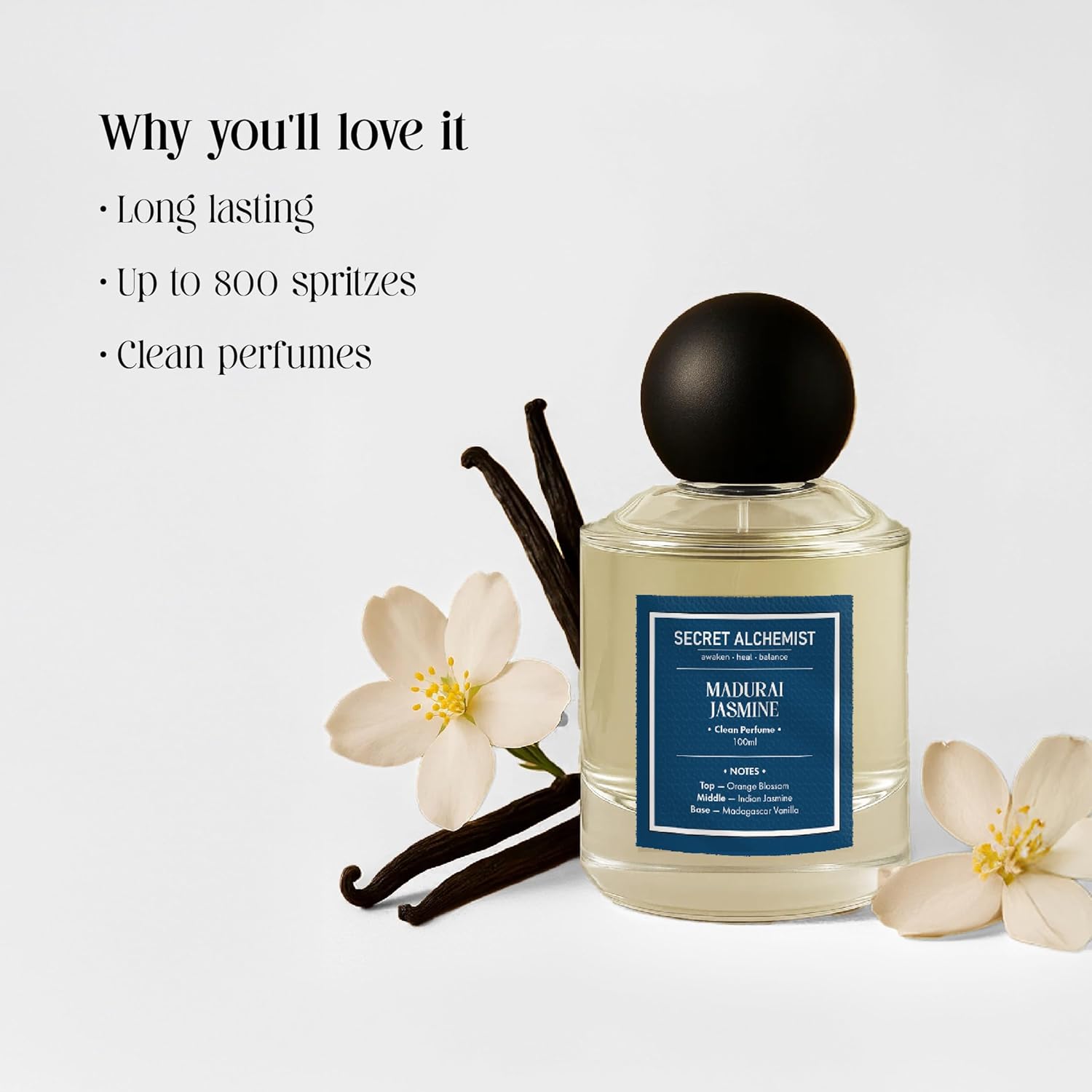 Secret Alchemist Madurai Jasmine EDP | Long Lasting Perfume