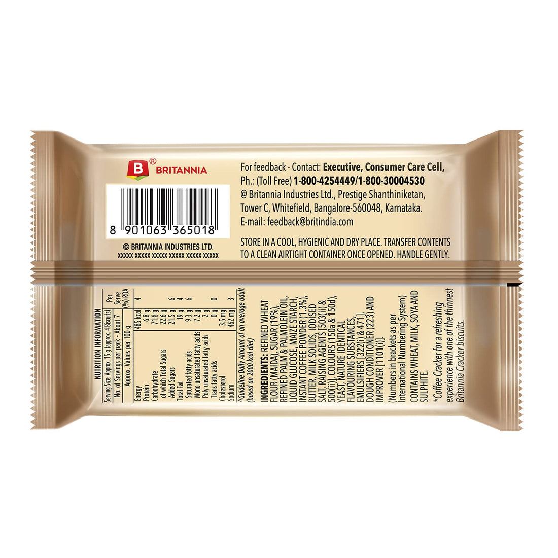 Britannia Biscafe - Super Thin Coffee Cracker | 100 gm