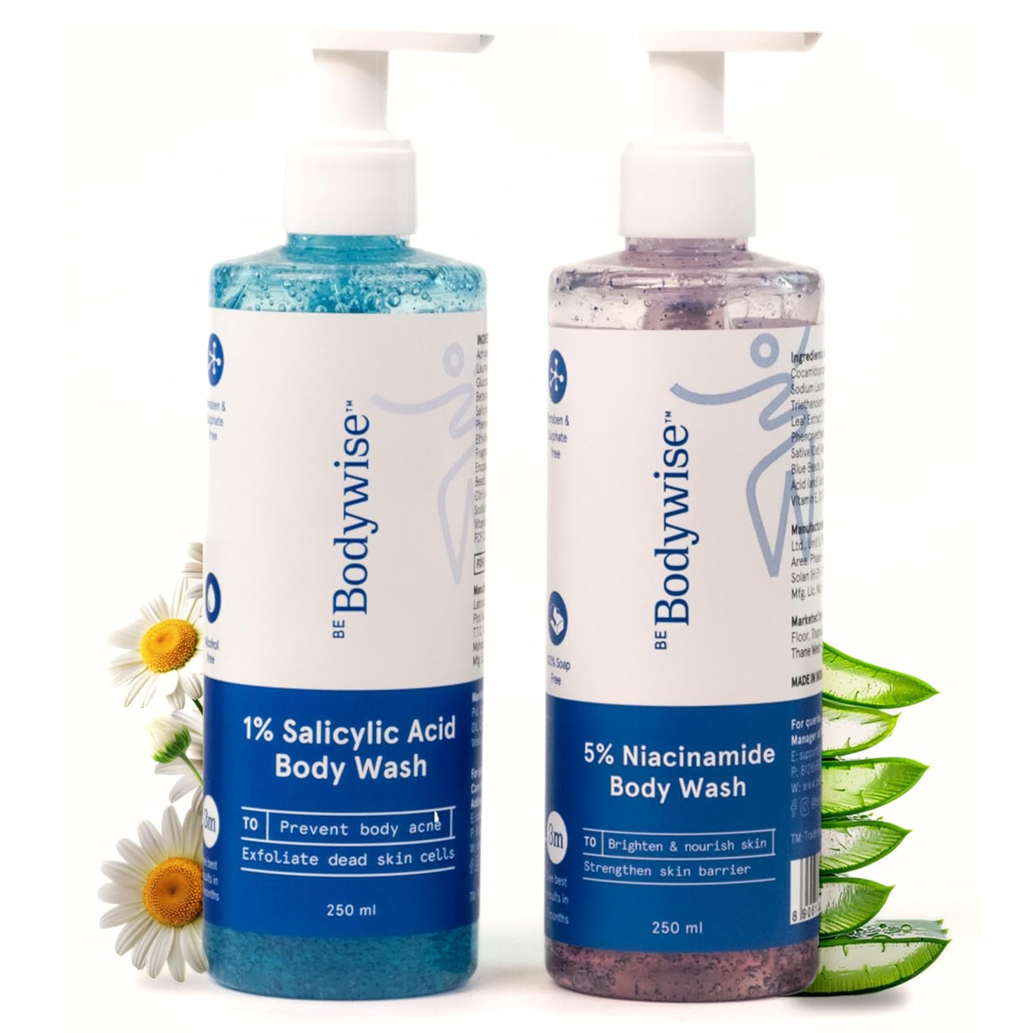 Be Bodywise 5% Niacinamide Body Wash & 1% Salicylic Acid Body Wash